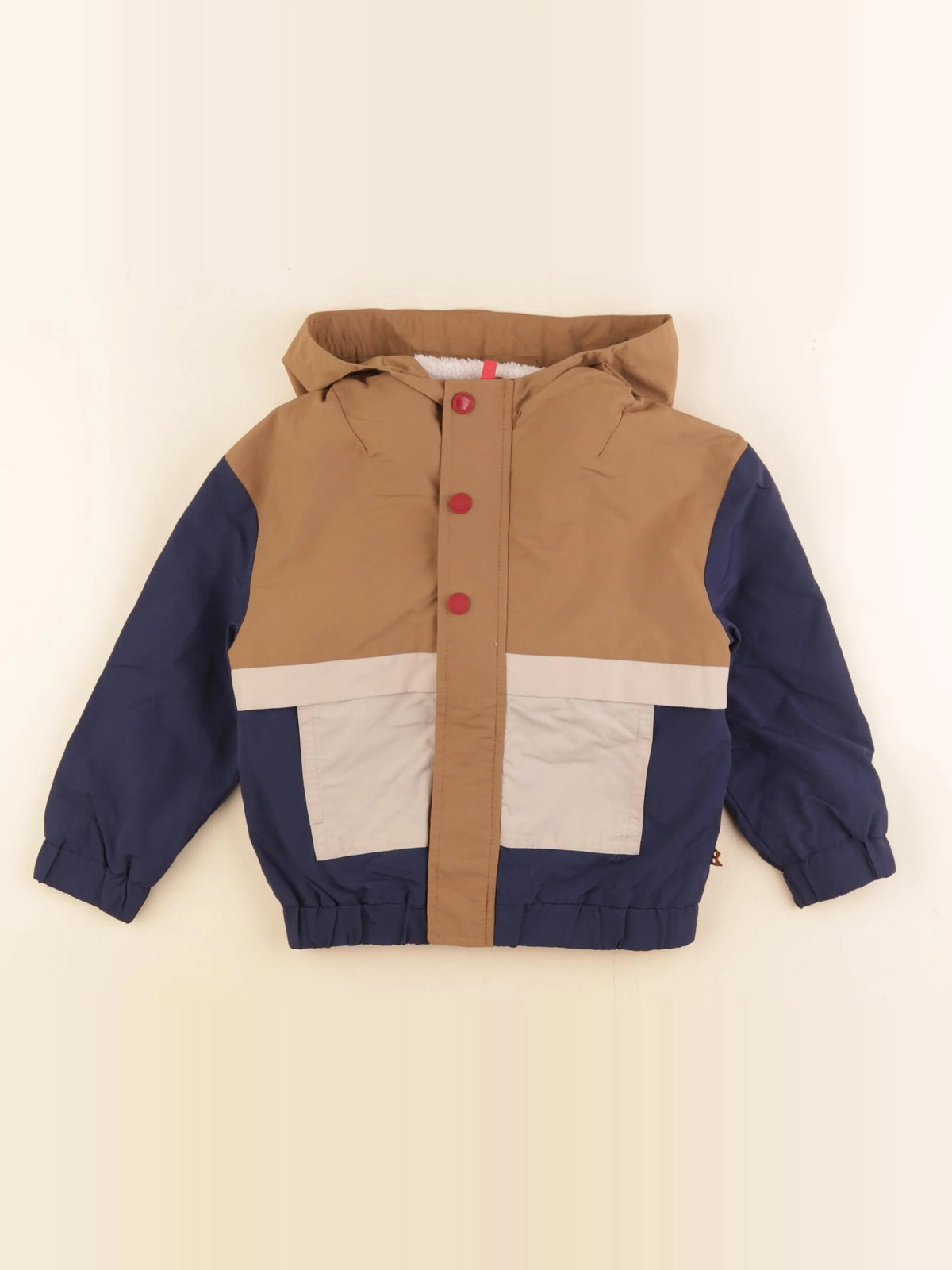 Okaidi - veste doublure amovible marron - 4 ans