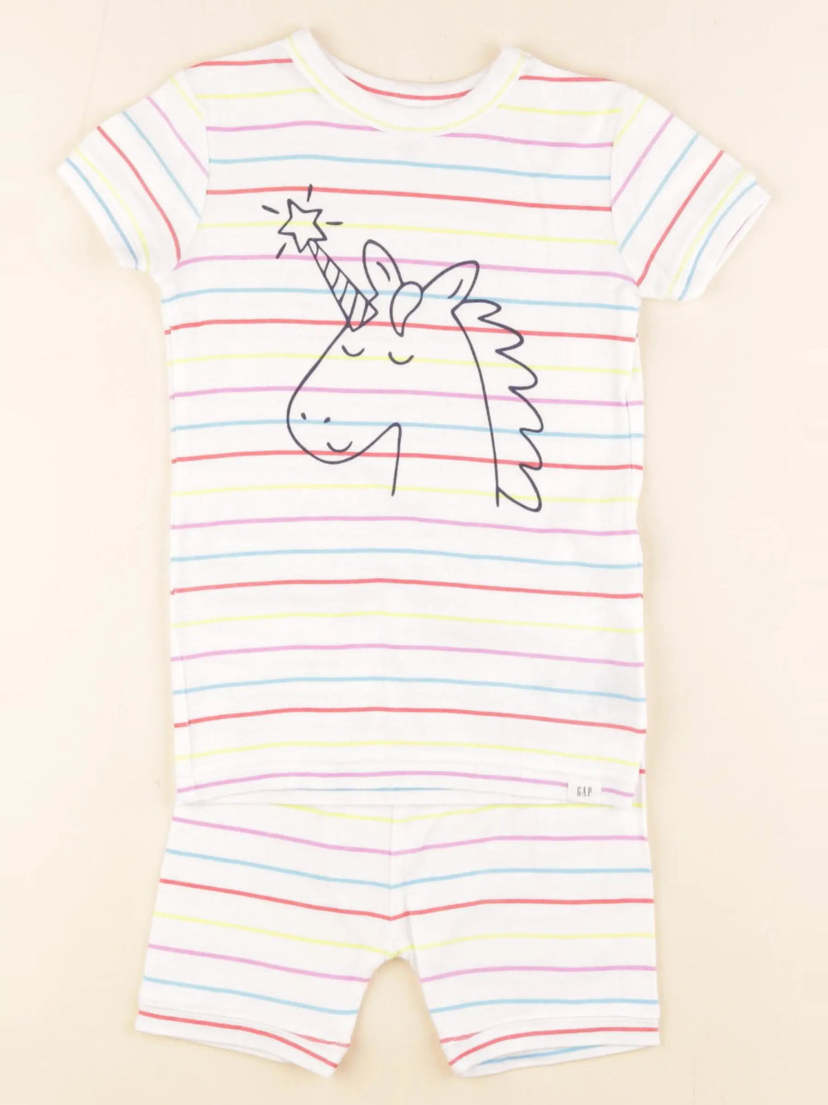 GAP - pyjama coton blanc, multicolore - 5 ans