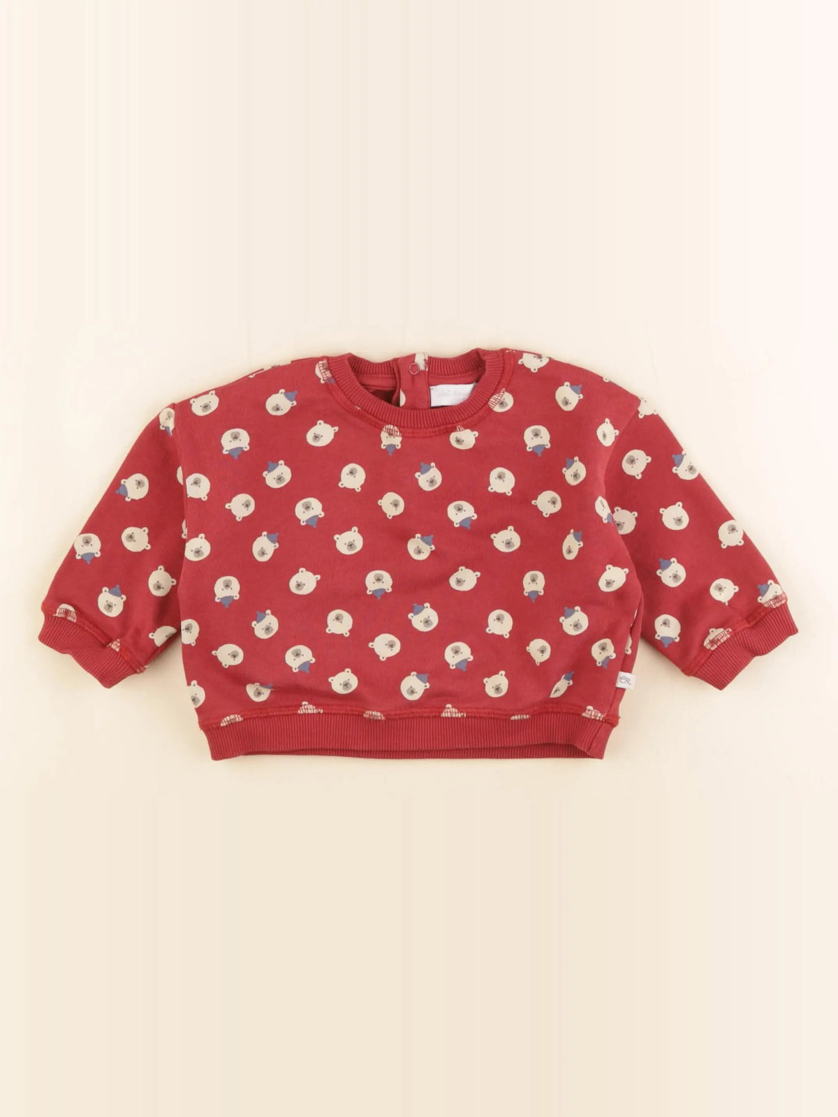 Cadet Rousselle - sweat rouge - 12 mois