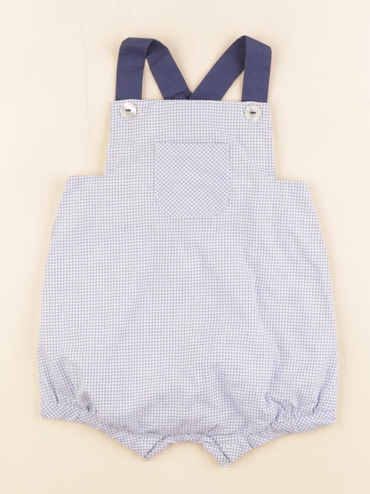Jacadi - salopette doublé bleu - 6 mois