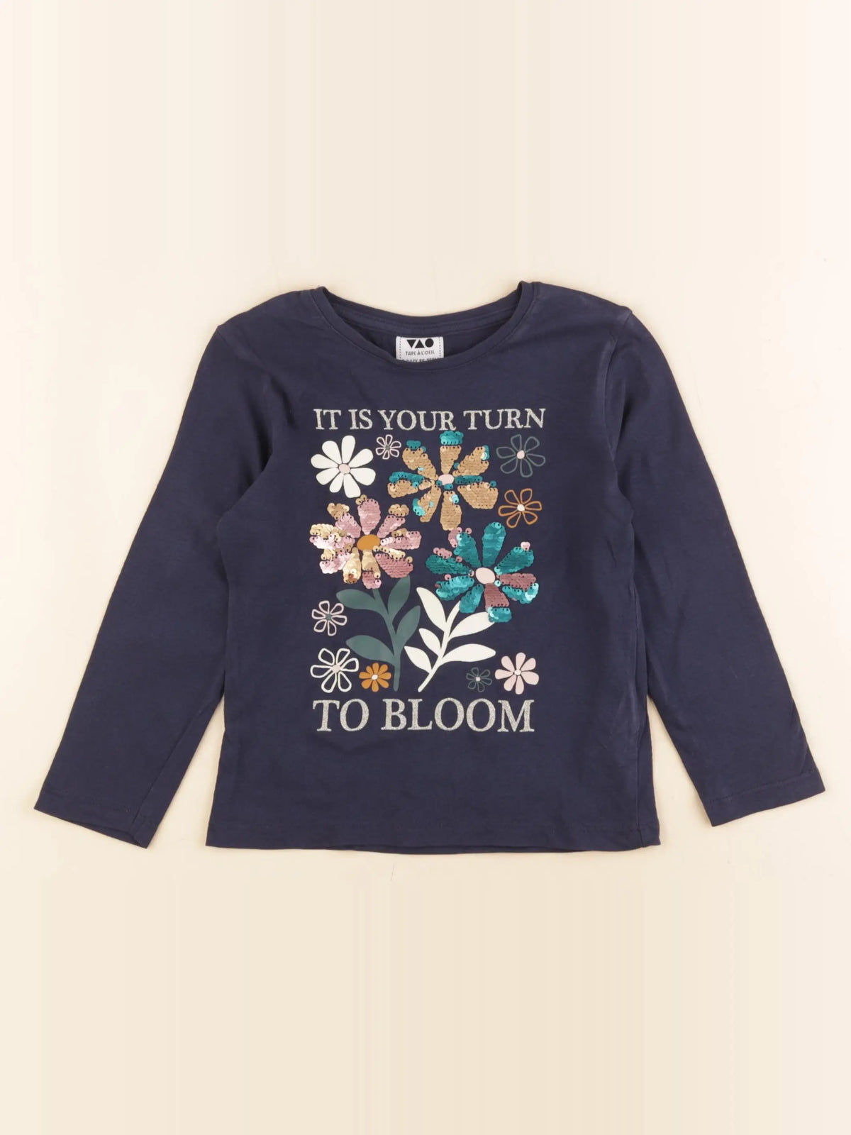 Tape à l'oeil - tee-shirt bleu - 2/3 ans