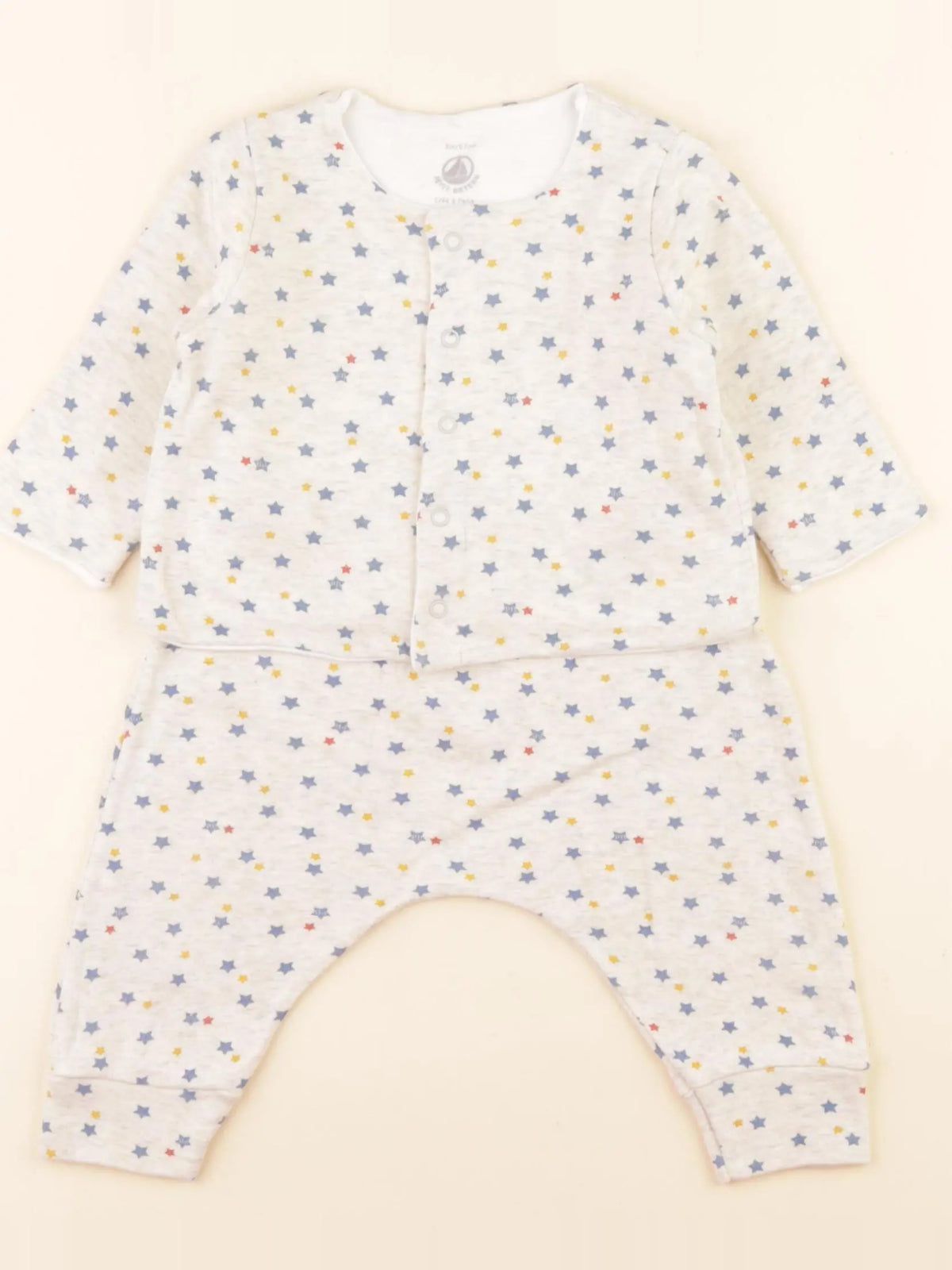 Petit Bateau - pyjama coton multicolore - 6 mois