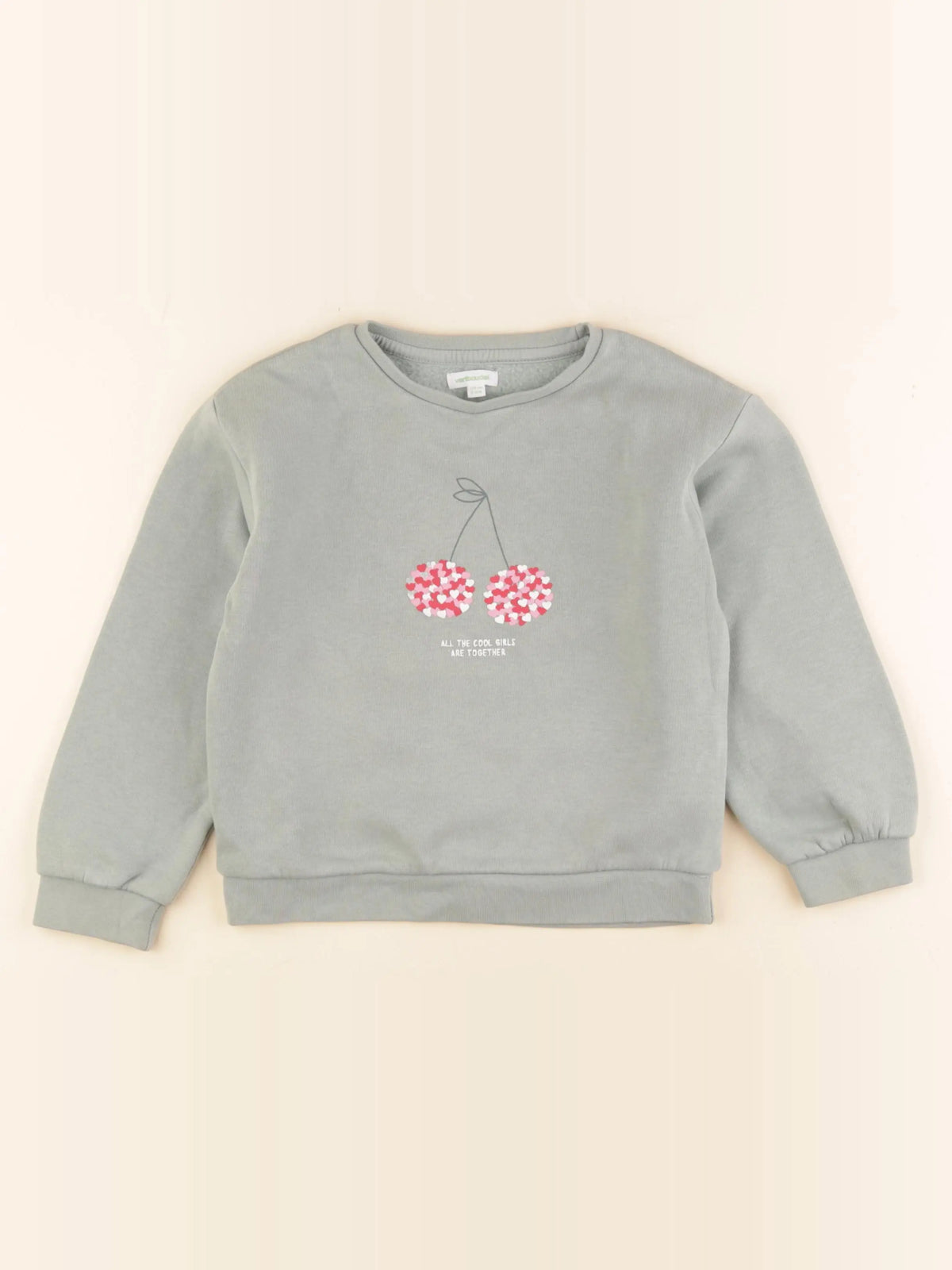 Vertbaudet - sweat vert - 6 ans