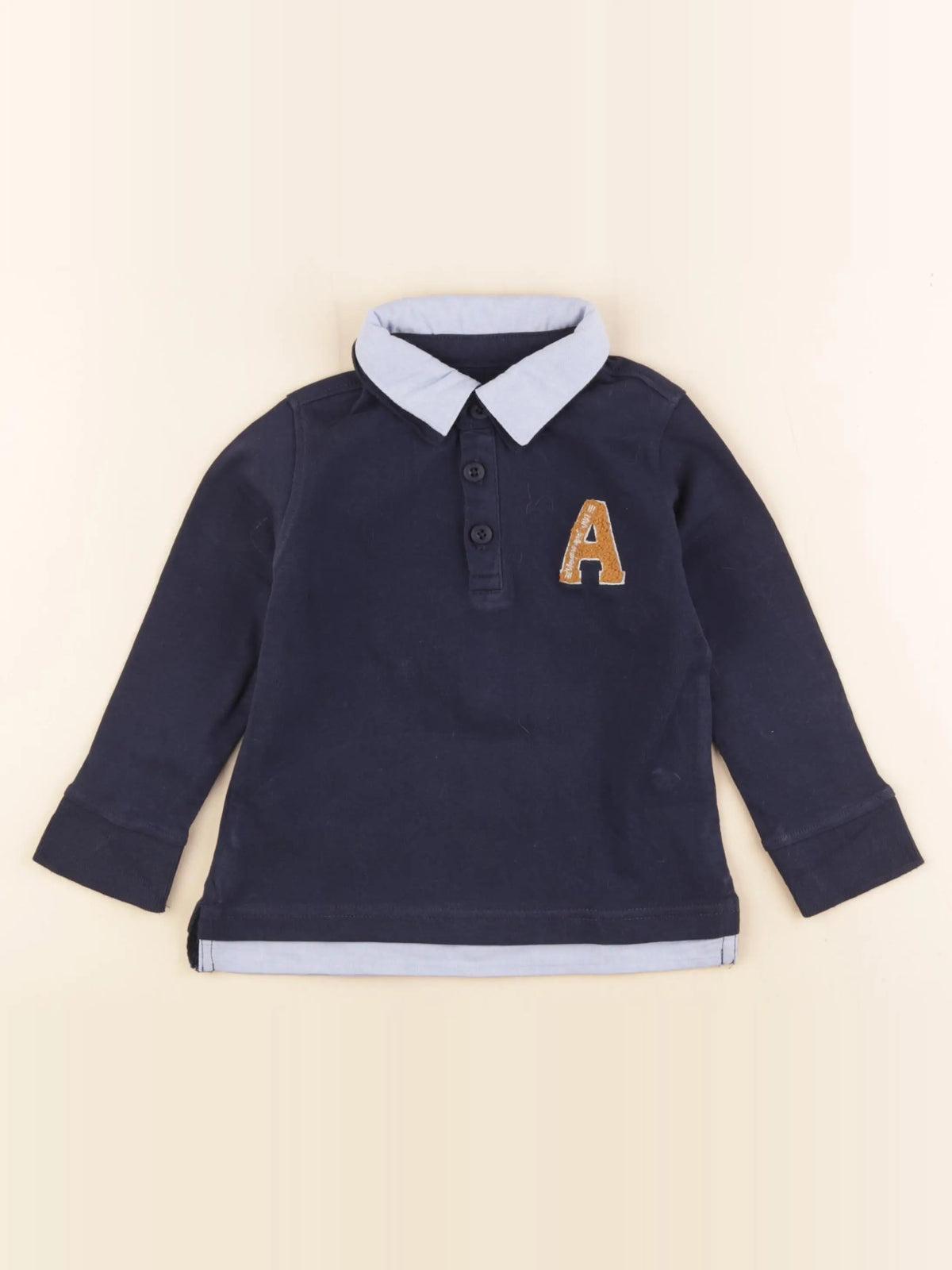 Vertbaudet - polo bleu - 3 ans