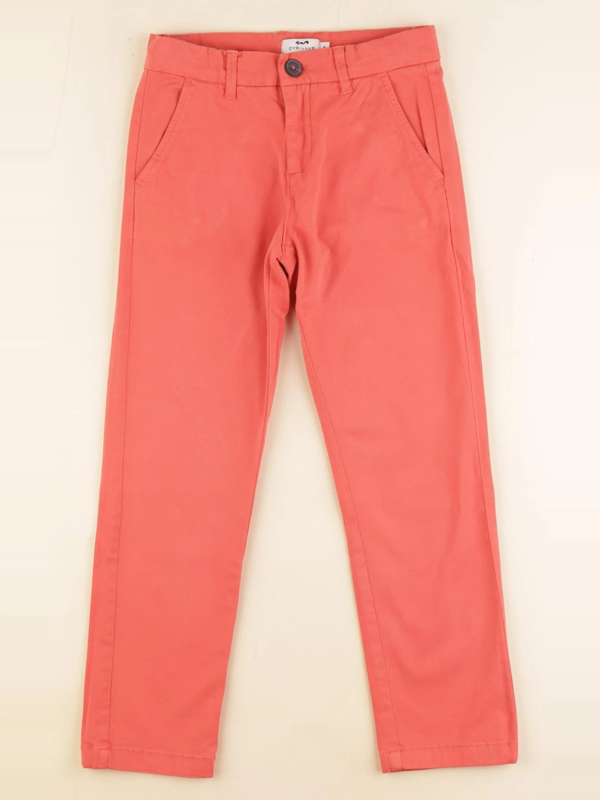 Cyrillus - pantalon orange - 8 ans