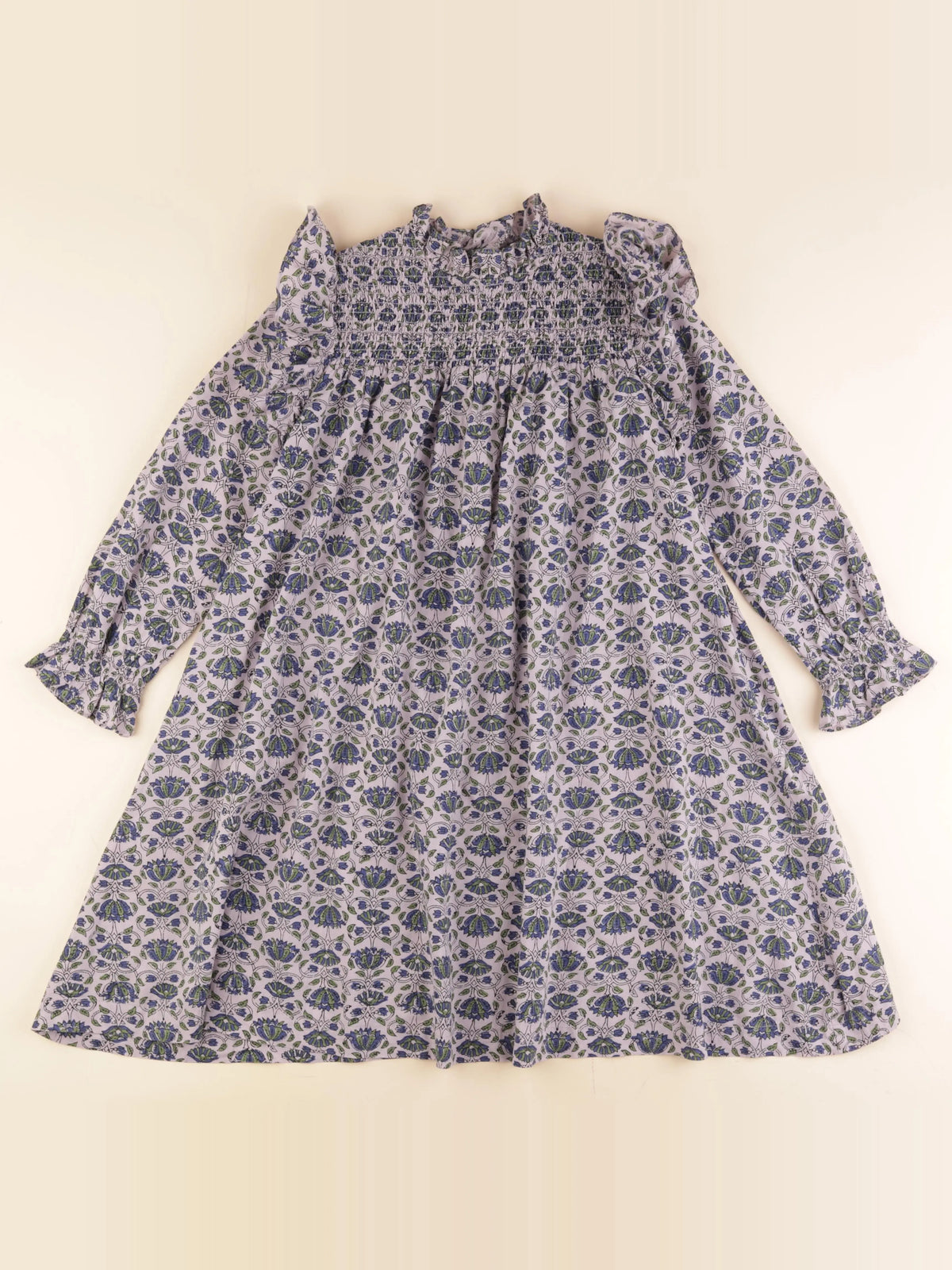 Bonton - robe bleu, violet - 10 ans