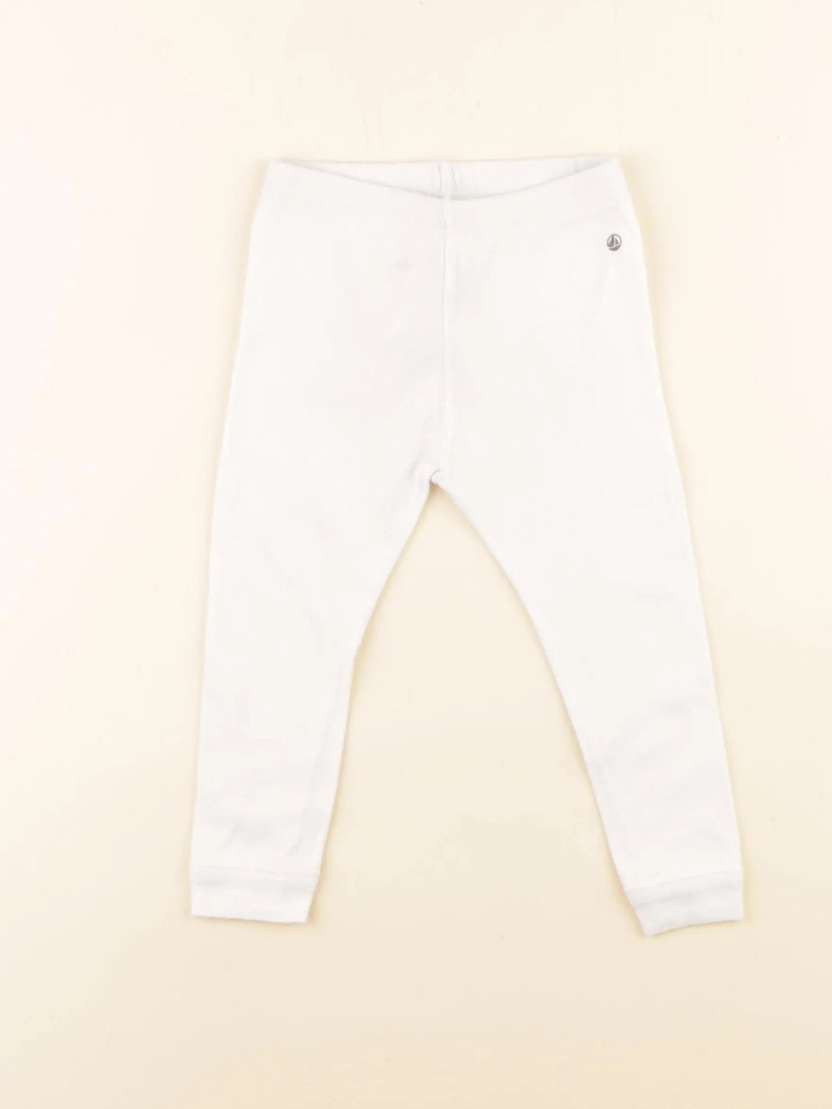 Petit Bateau - legging blanc - 18 mois