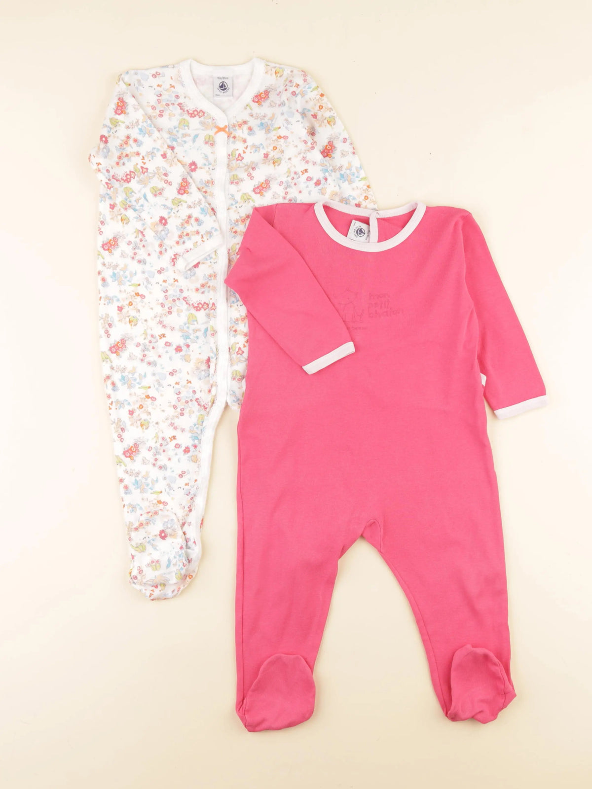 Petit Bateau - lot de 2 pyjamas coton multicolore - 18 mois
