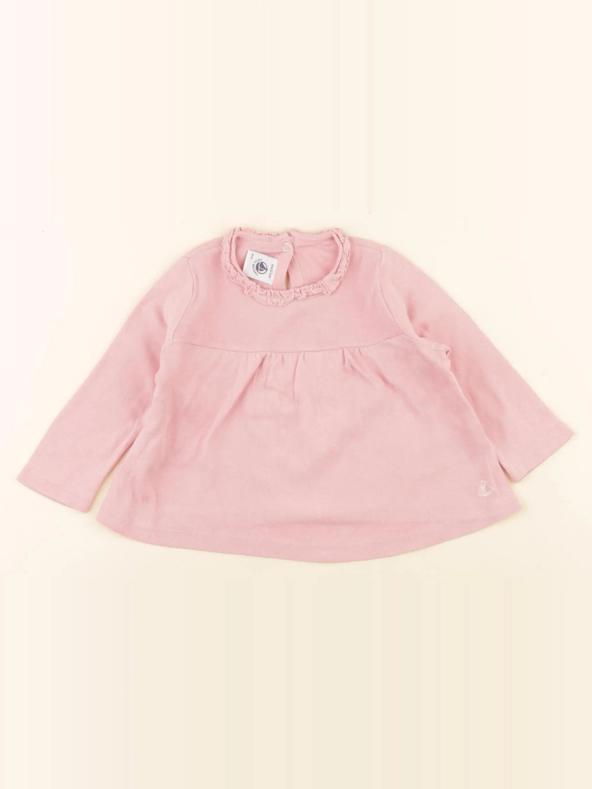 Petit Bateau - tee-shirt rose - 6 mois