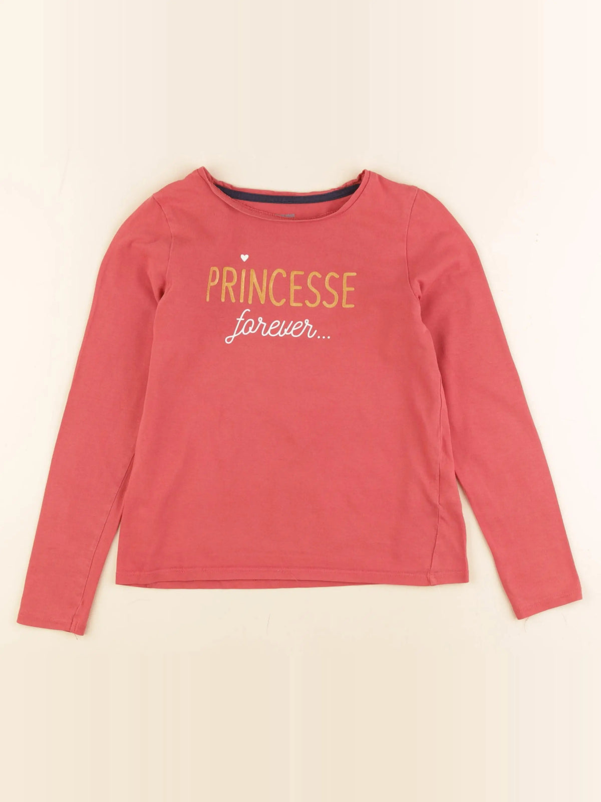 Vertbaudet - tee-shirt rouge - 8 ans