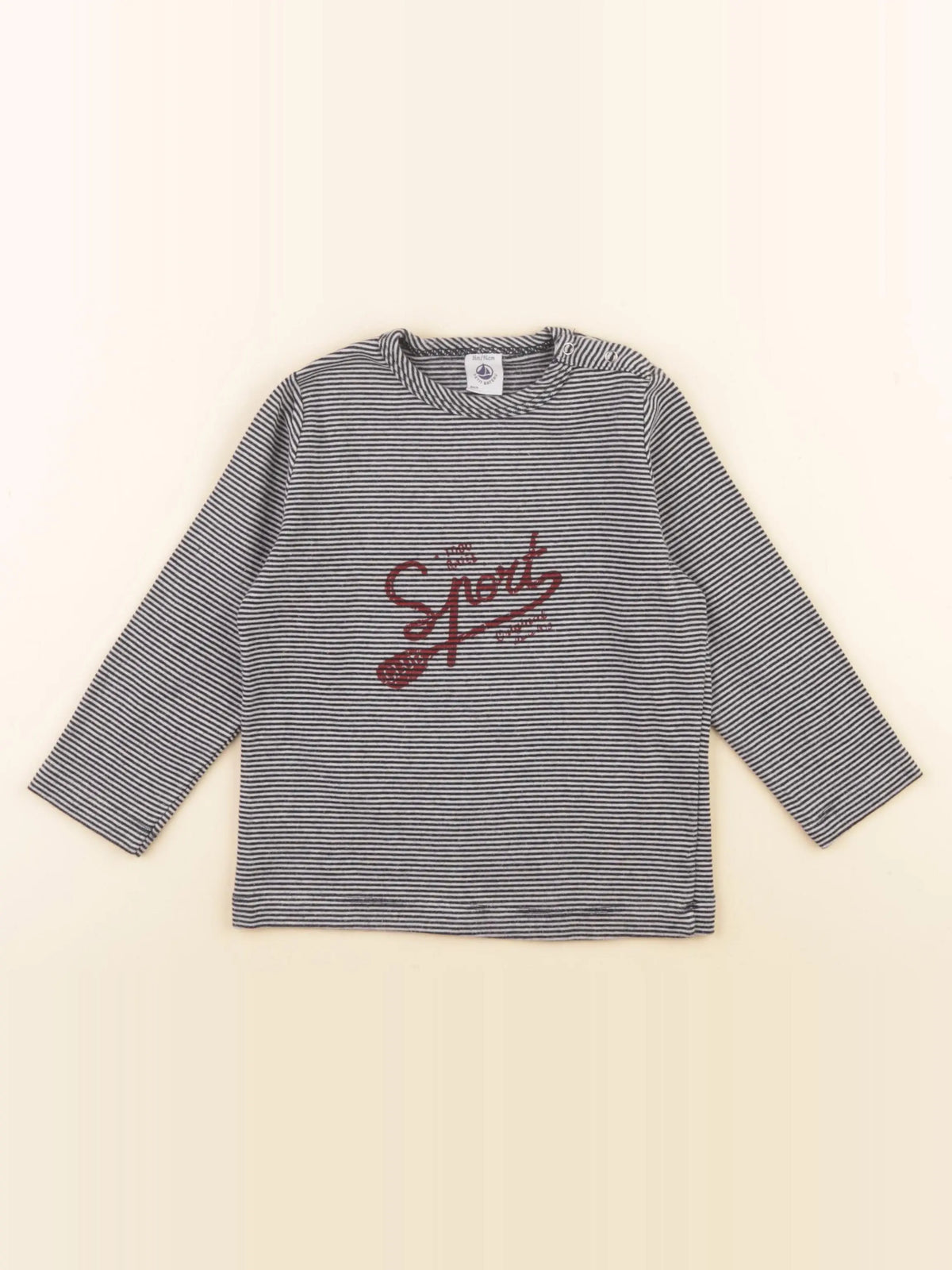 Petit Bateau - tee-shirt bleu - 36 mois