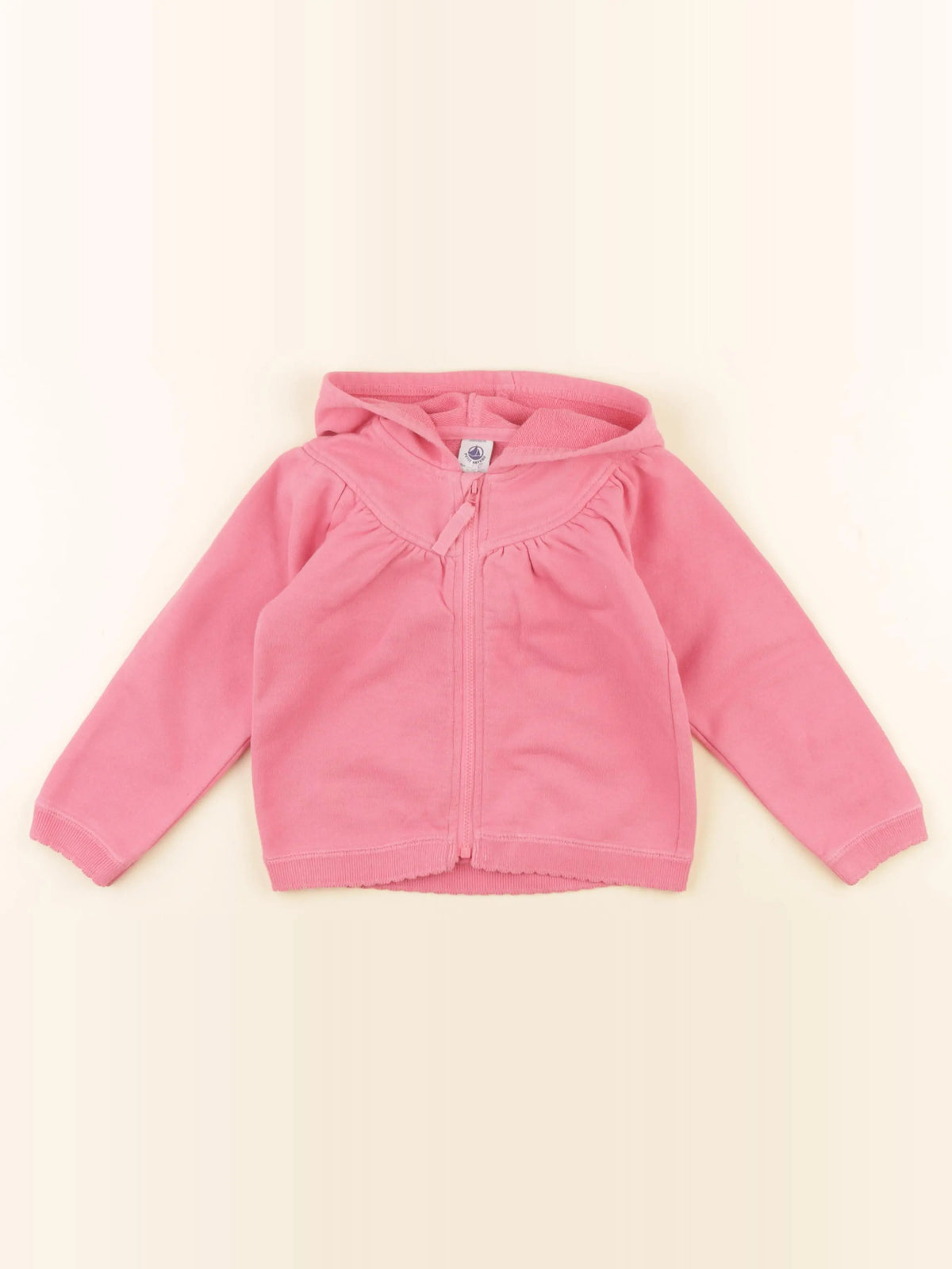 Petit Bateau - sweat rose - 24 mois