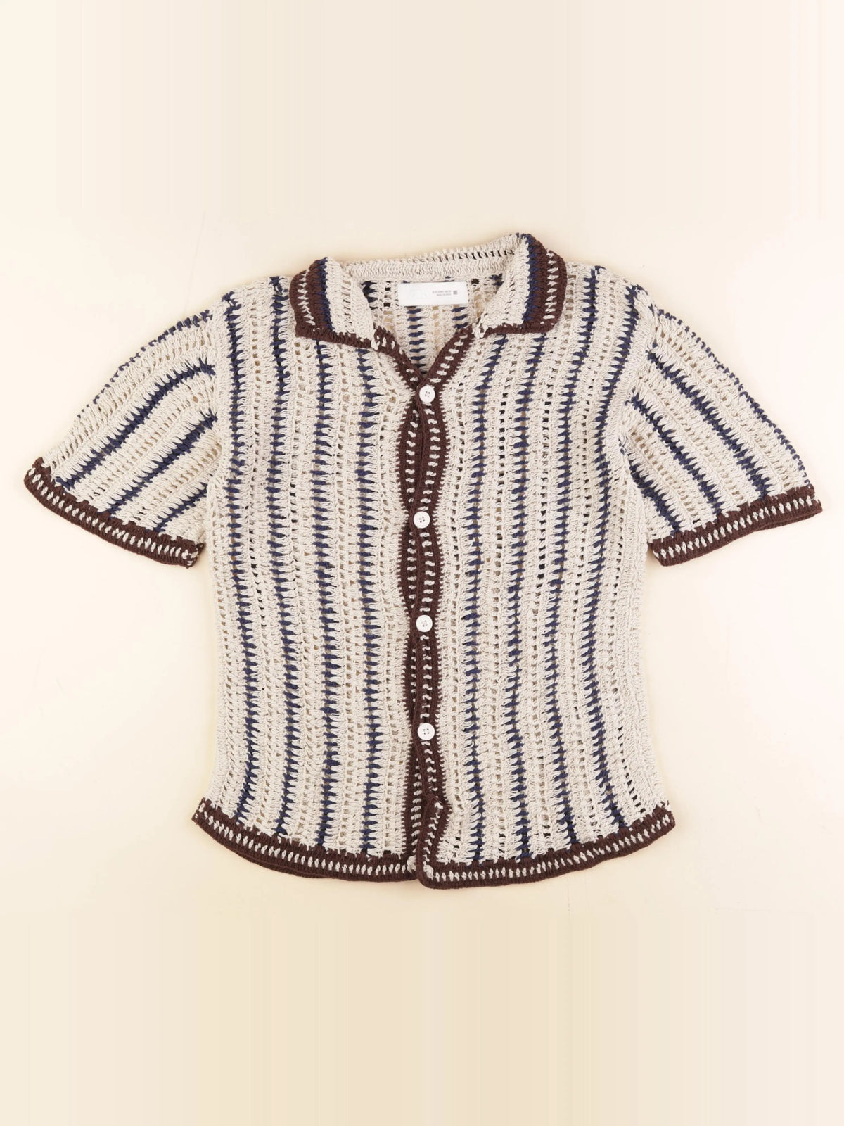 Zara - gilet marron, beige - 9/10 ans