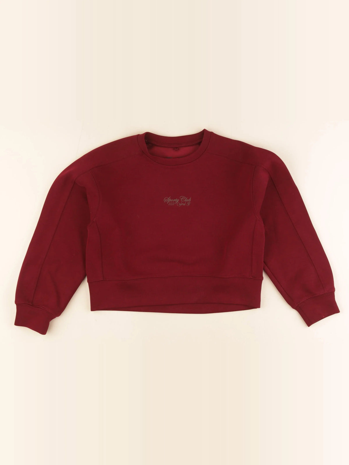 Zara - sweat court rouge - 8/9 ans