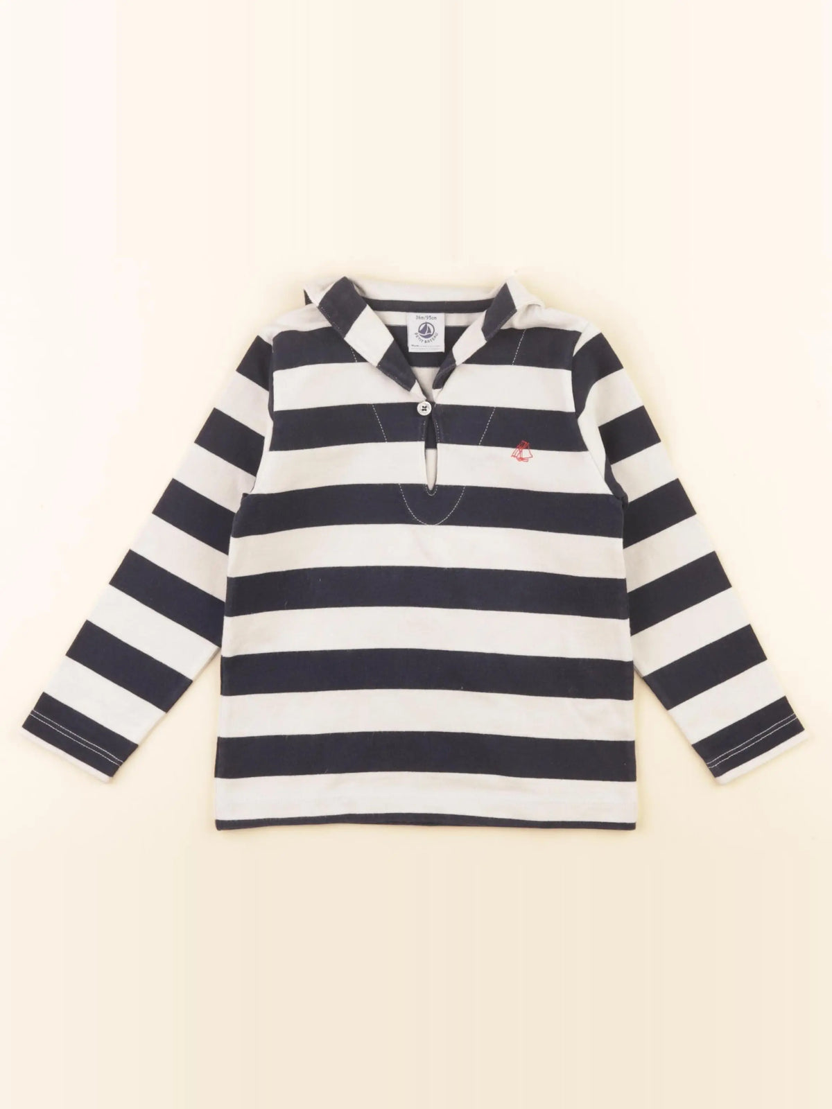 Petit Bateau - tee-shirt bleu - 36 mois