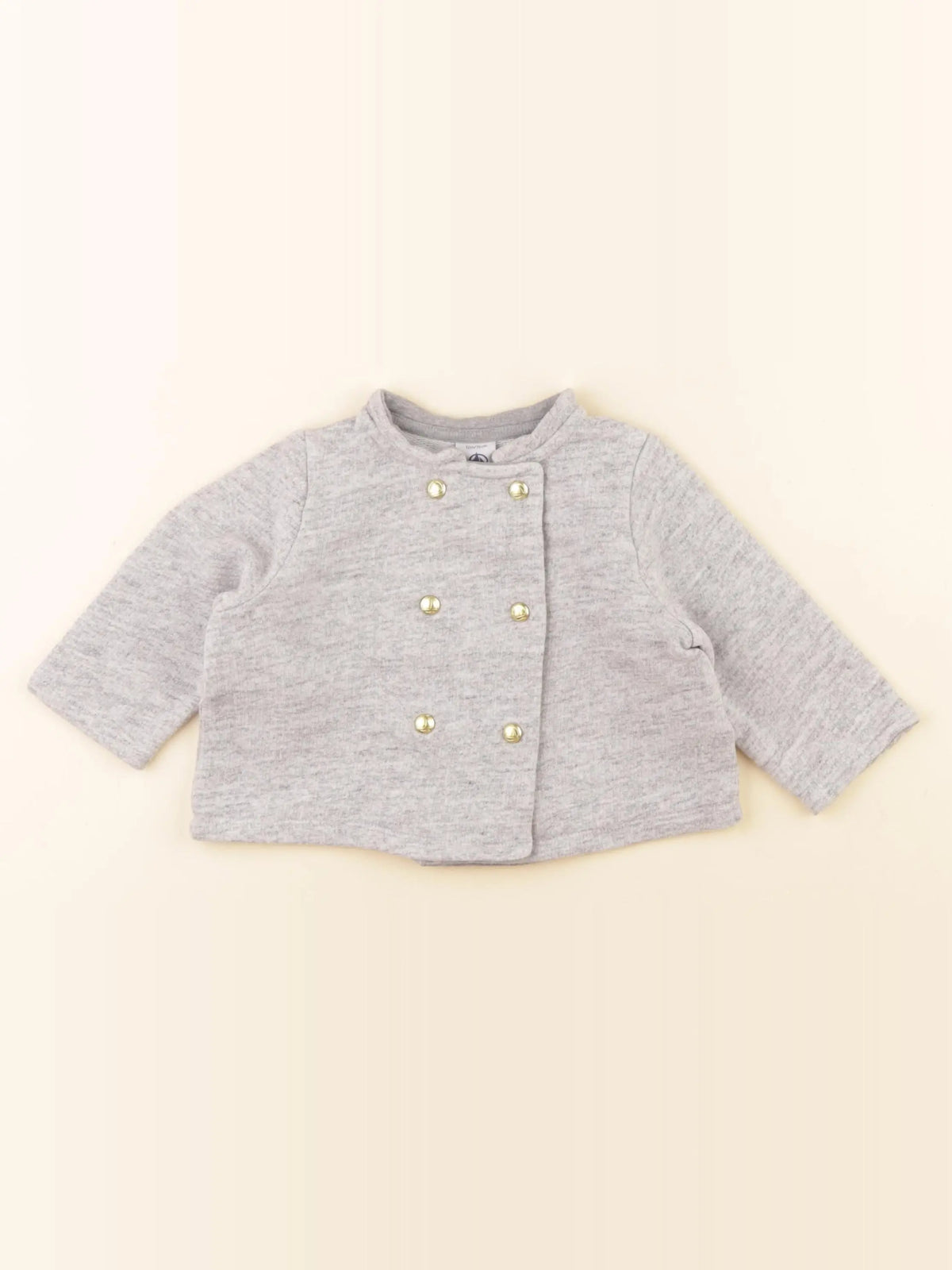 Petit Bateau - sweat gris - 12 mois