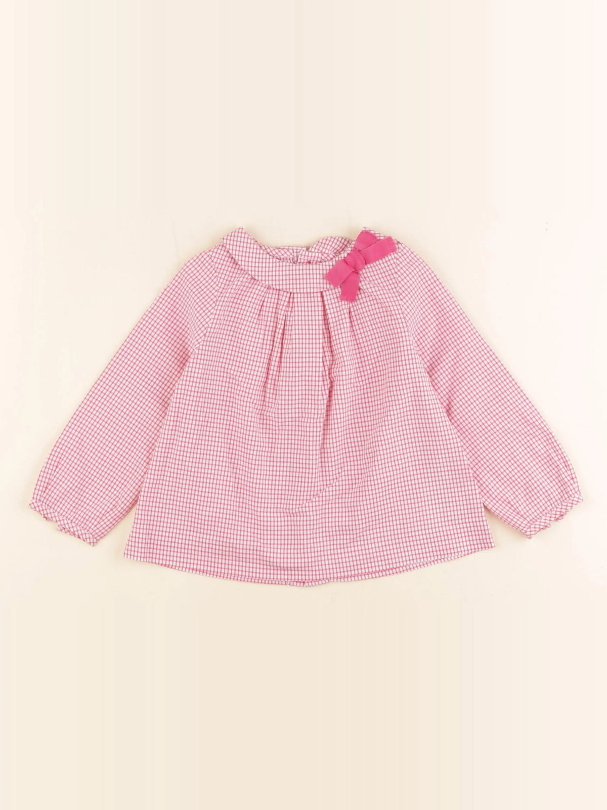 Jacadi - blouse rose, blanc - 18 mois