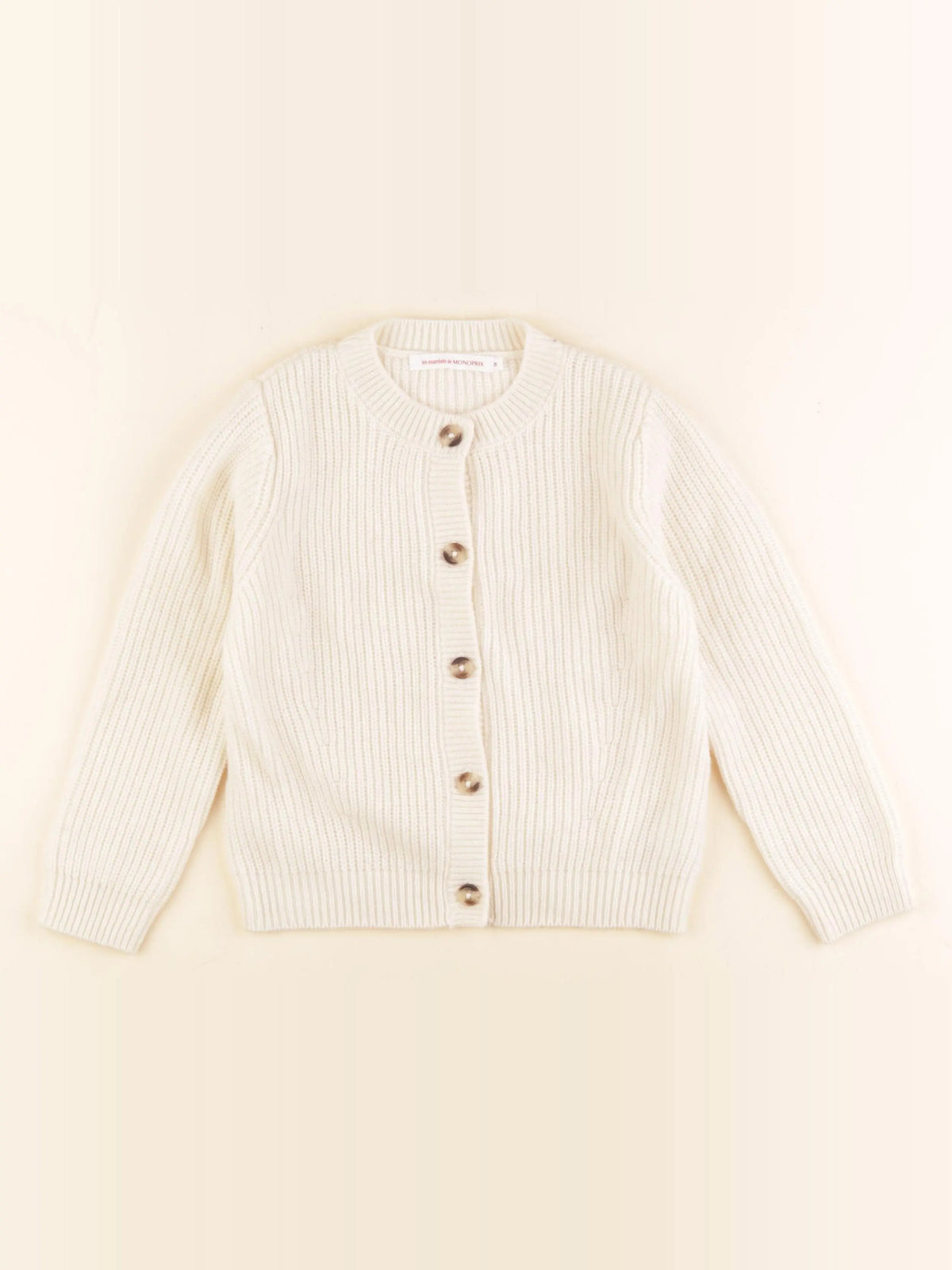 Monoprix - gilet beige - 5 ans