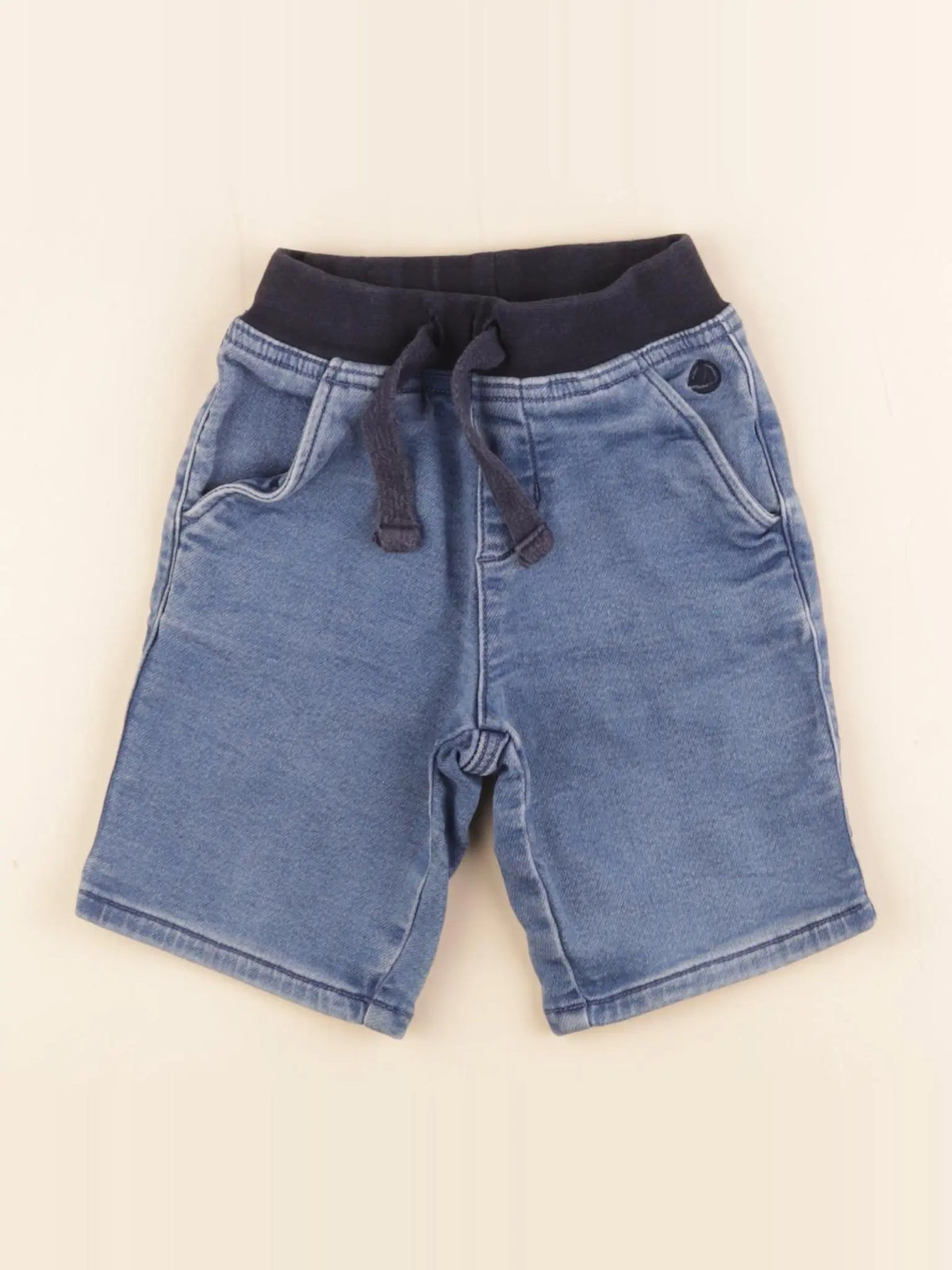 Petit Bateau - short bleu - 3 ans