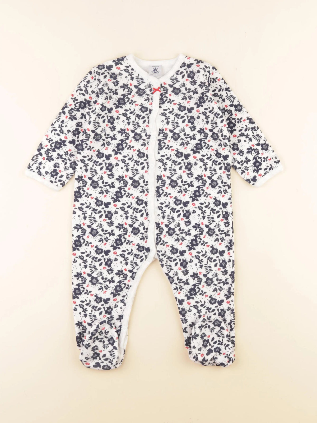 Petit Bateau - pyjama coton bleu - 18 mois