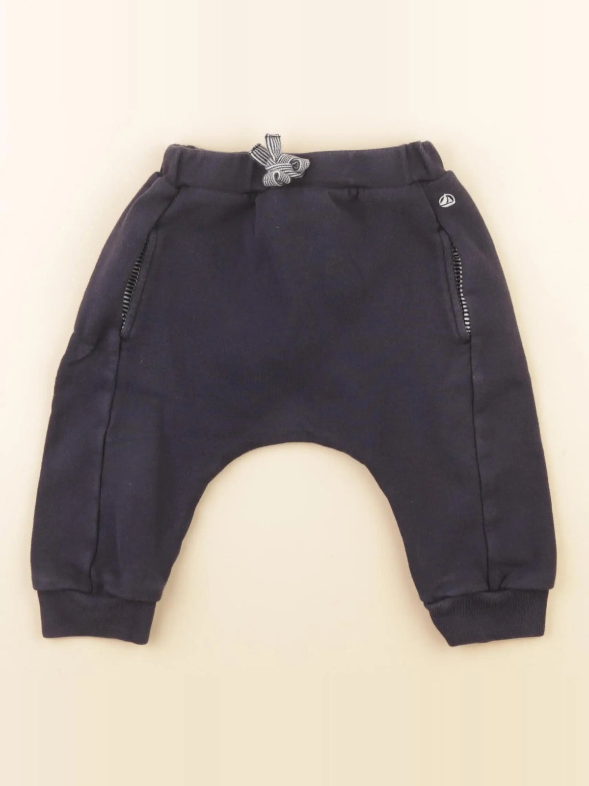 Petit Bateau - jogging bleu - 12 mois