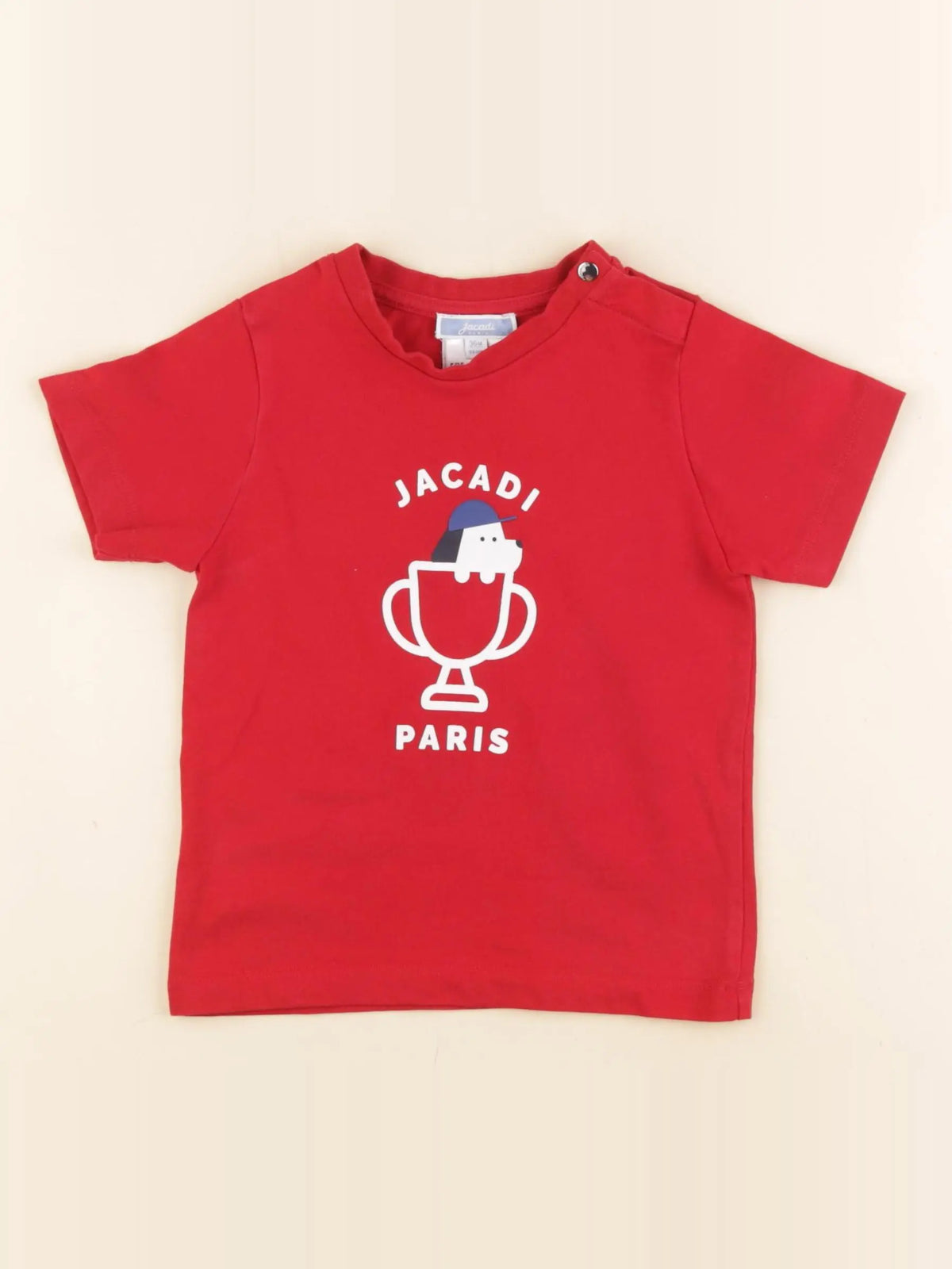 Jacadi - tee-shirt rouge - 36 mois