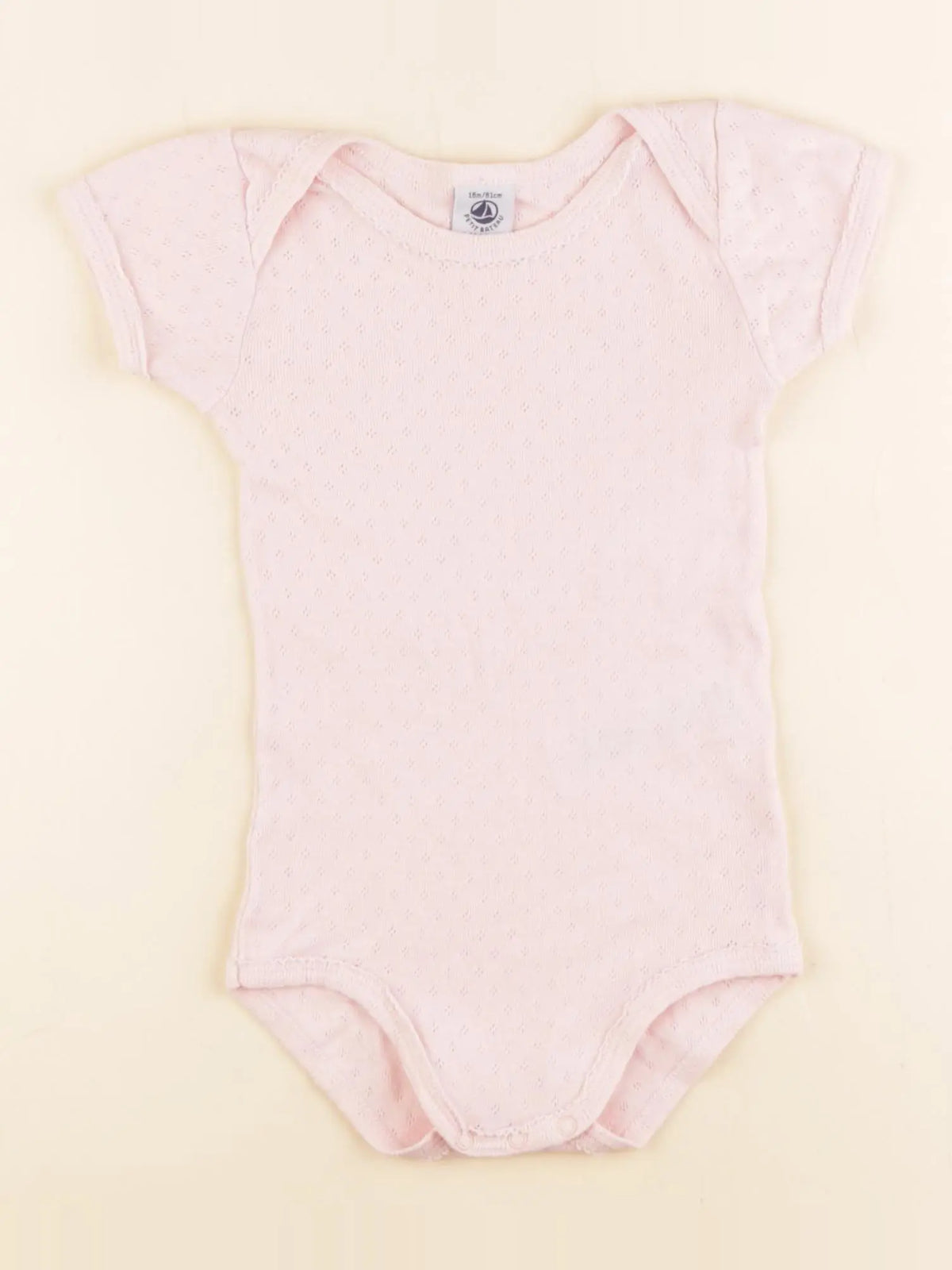 Petit Bateau - body rose - 18 mois