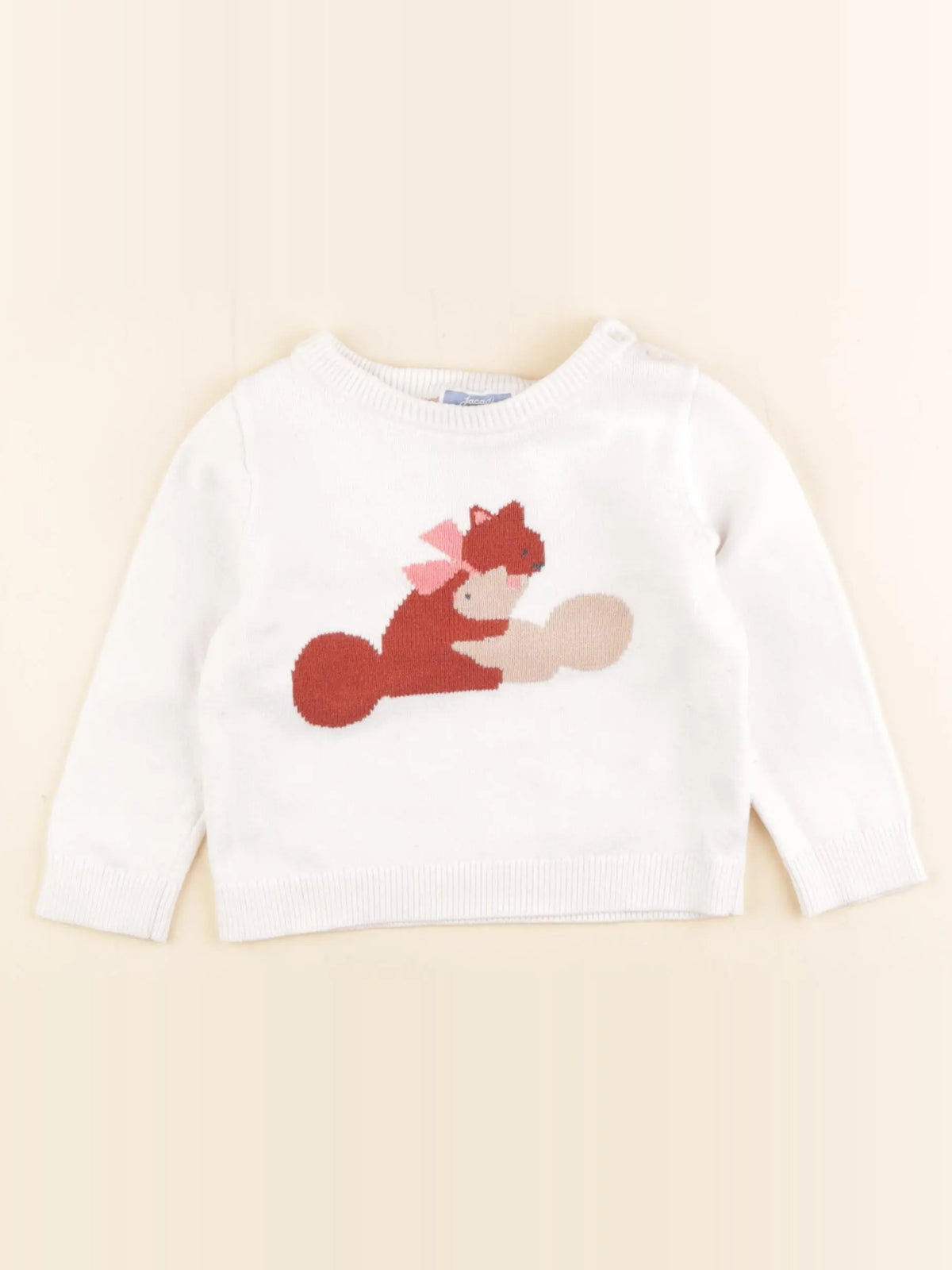 Jacadi - pull blanc - 18 mois