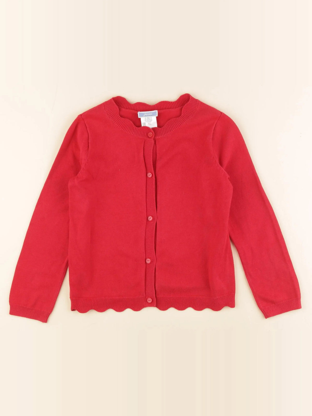 Jacadi - gilet rouge - 6 ans