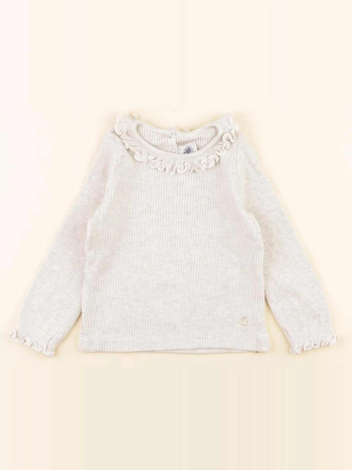 Petit Bateau - tee-shirt beige - 24 mois