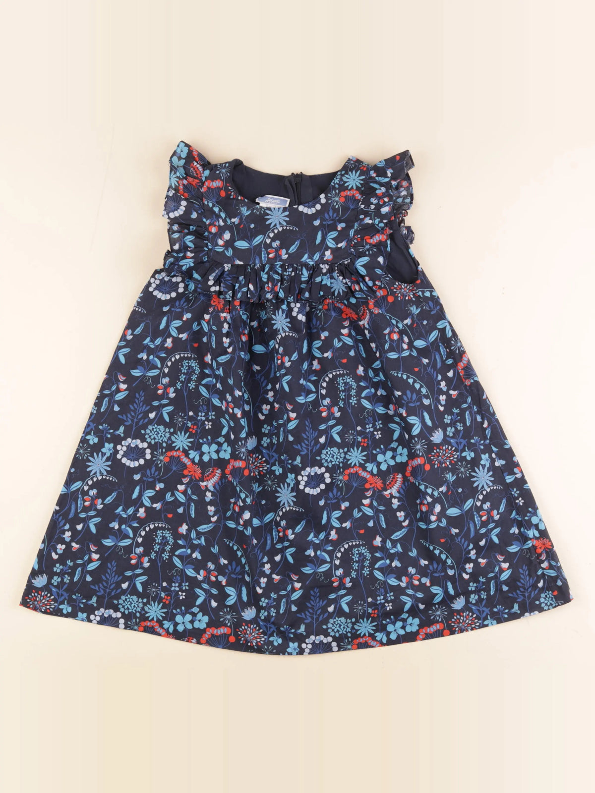 Jacadi - robe liberty bleu - 6 ans