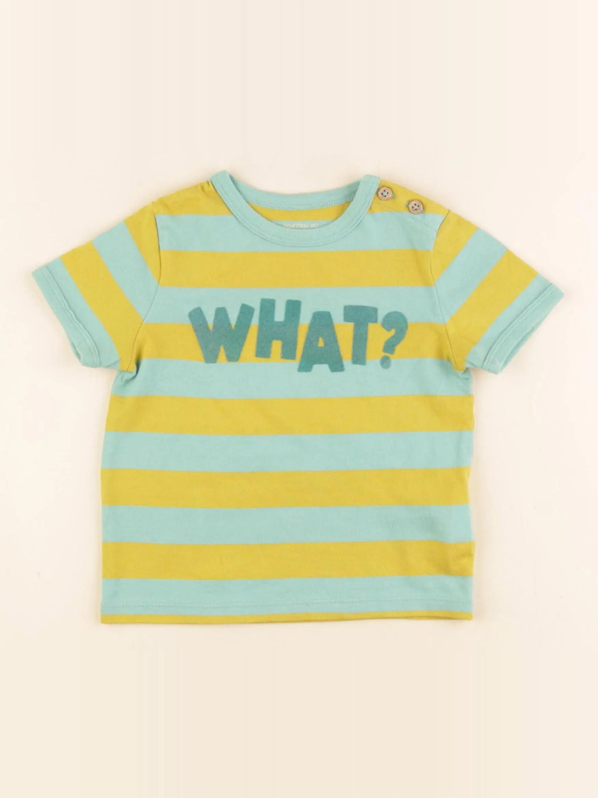 Boutchou - tee-shirt jaune, vert - 18 mois
