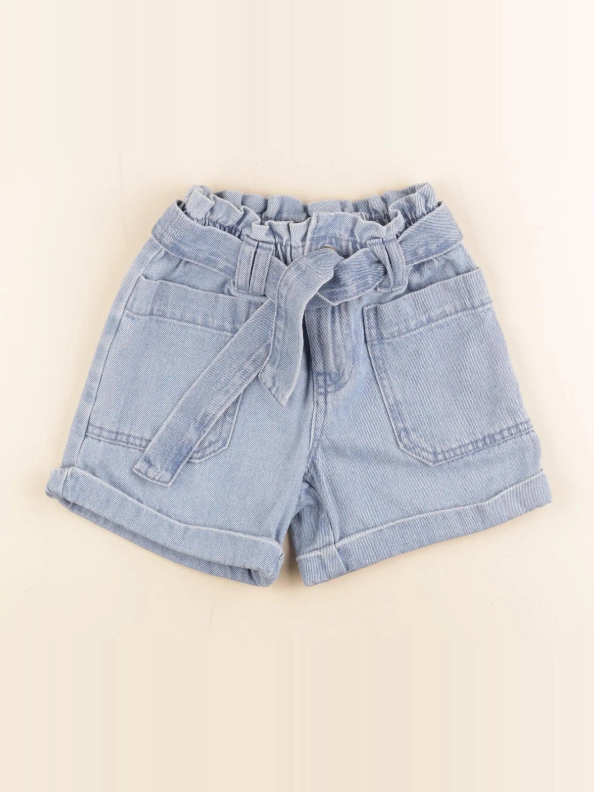 Monoprix - short bleu - 4 ans