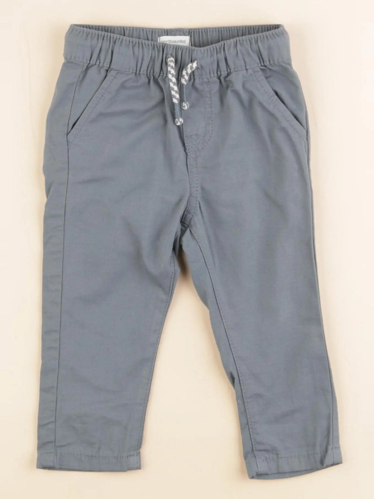 Vertbaudet - pantalon bleu - 9 mois
