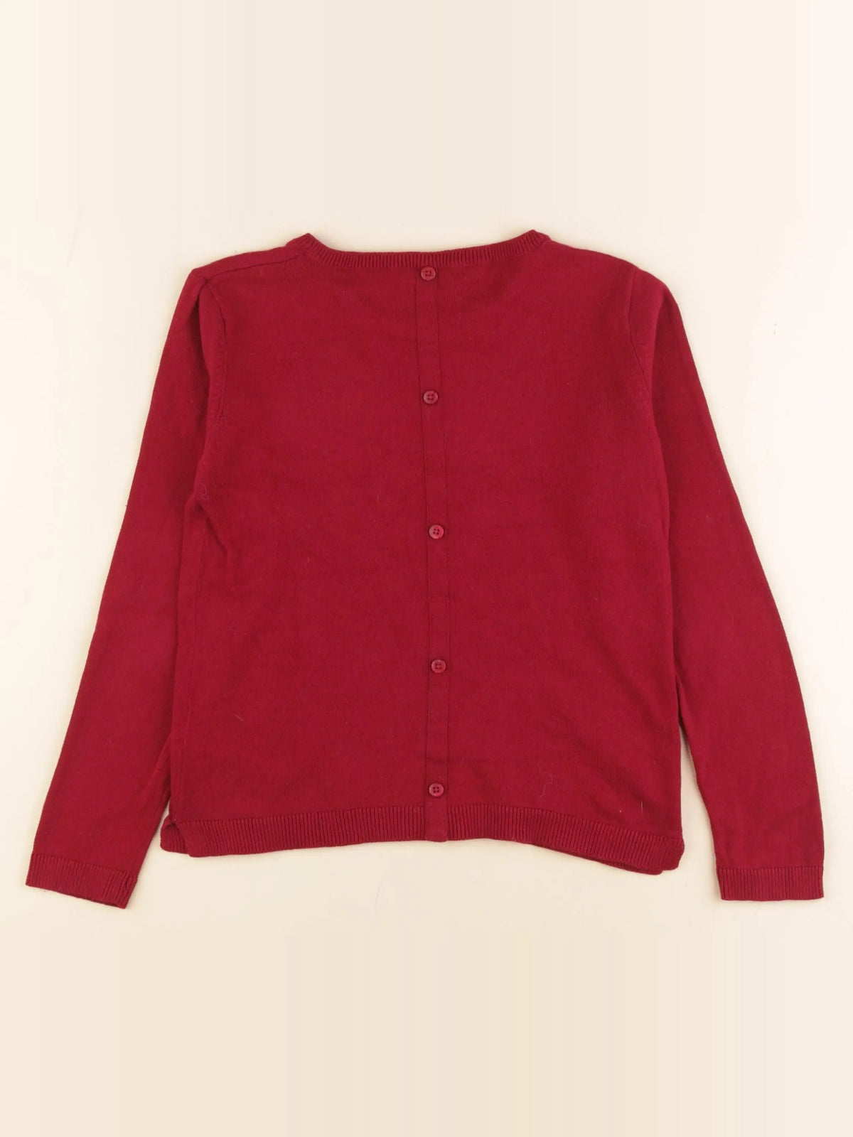 Vertbaudet - gilet rouge - 8 ans