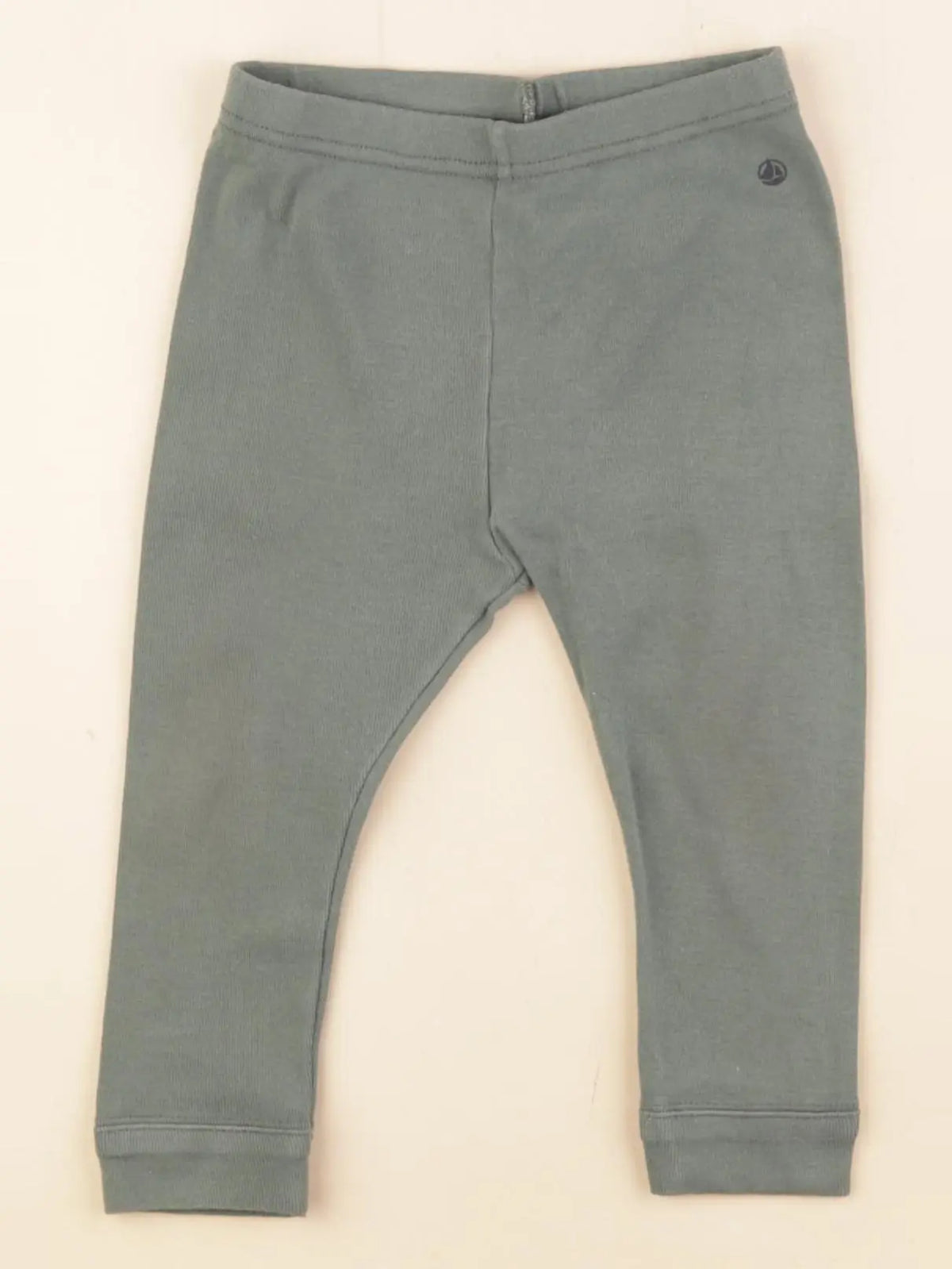 Petit Bateau - legging vert - 12 mois