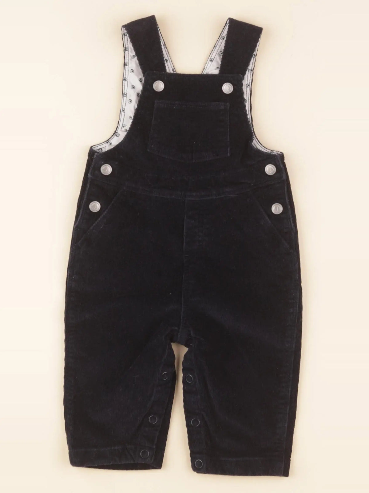 Petit Bateau - salopette bleu - 3 mois