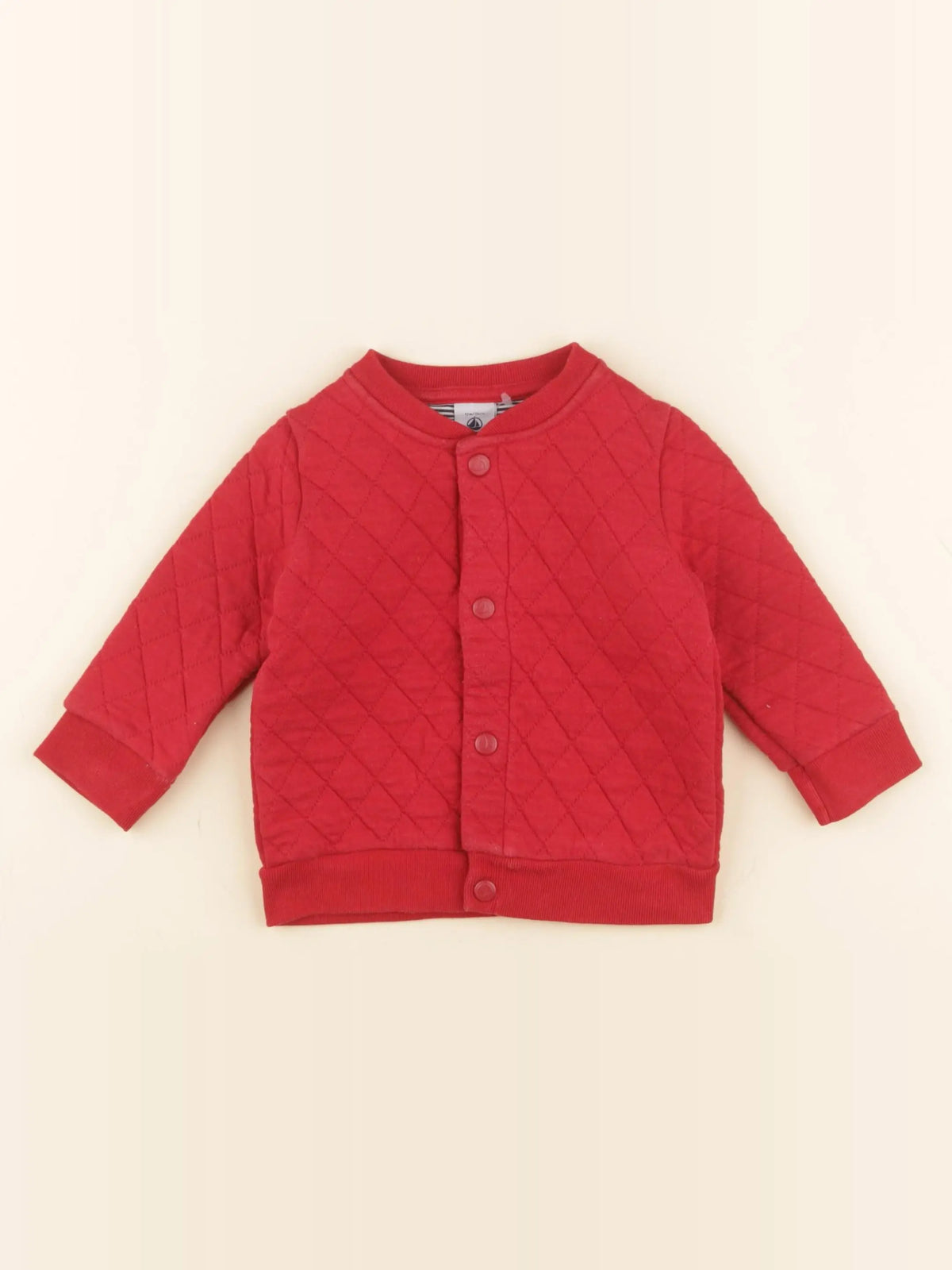 Petit Bateau - sweat rouge - 12 mois