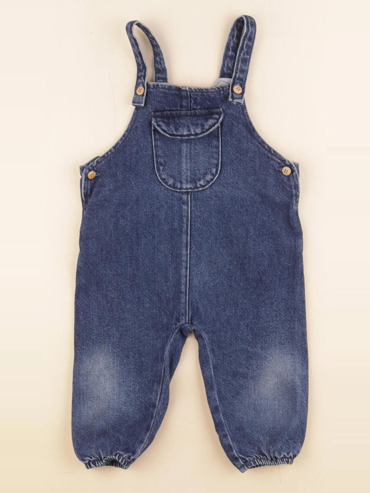 Zara - salopette bleu - 6/9 mois