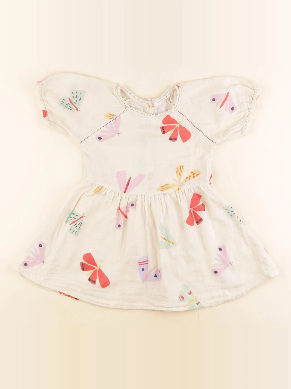 Monoprix - robe beige - 3 ans