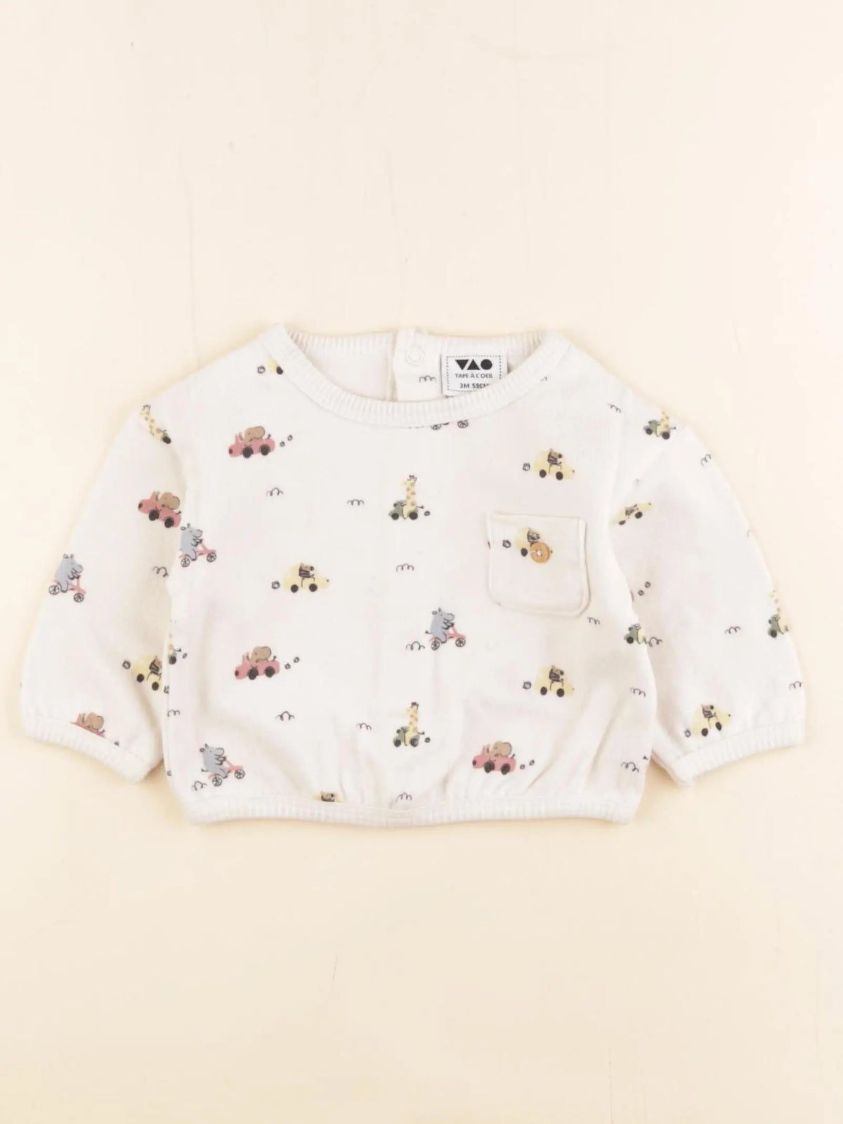Tape à l'oeil - sweat beige - 3 mois