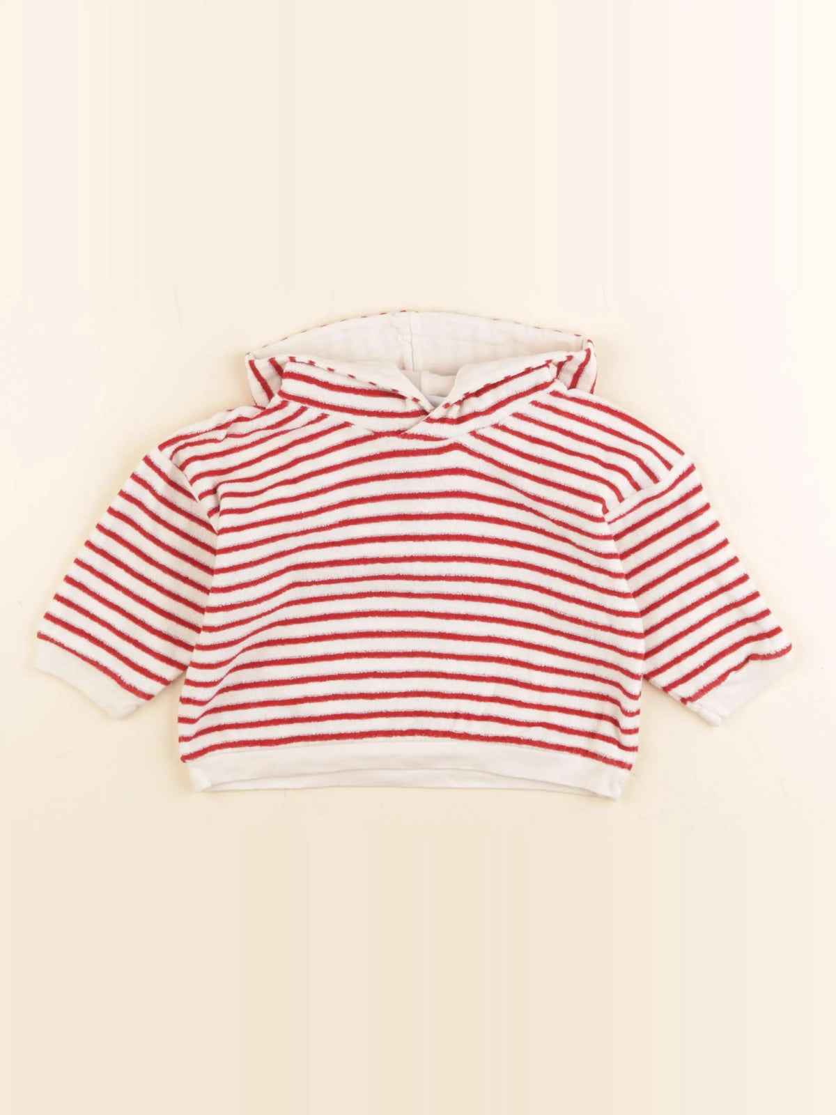 Petit Bateau - sweat rouge - 6 mois