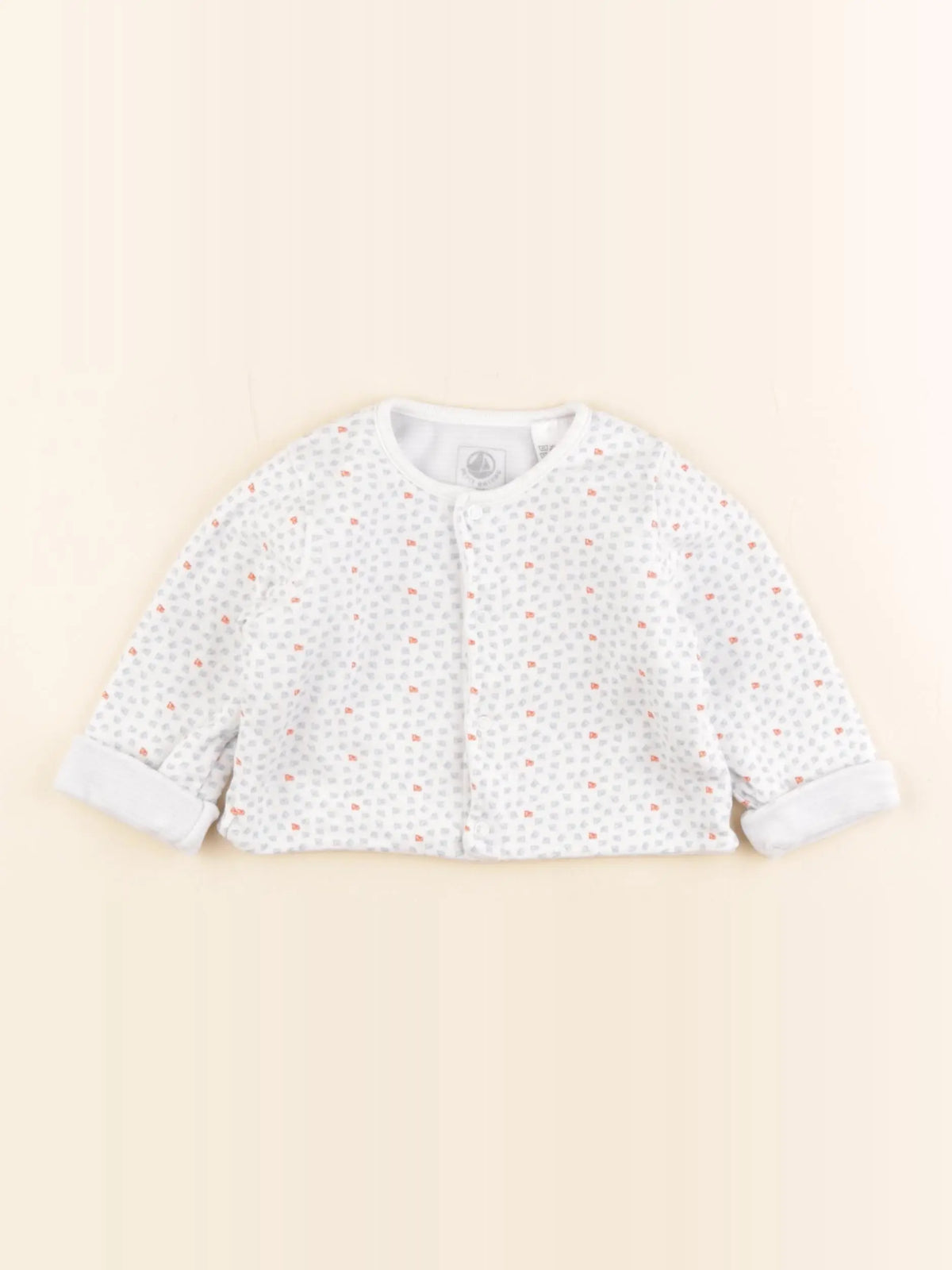 Petit Bateau - sweat bleu - 6 mois