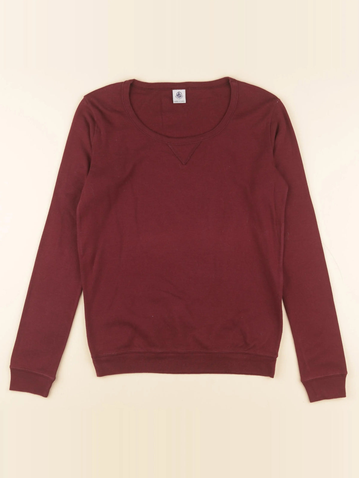 Petit Bateau - tee-shirt rouge - 12 ans