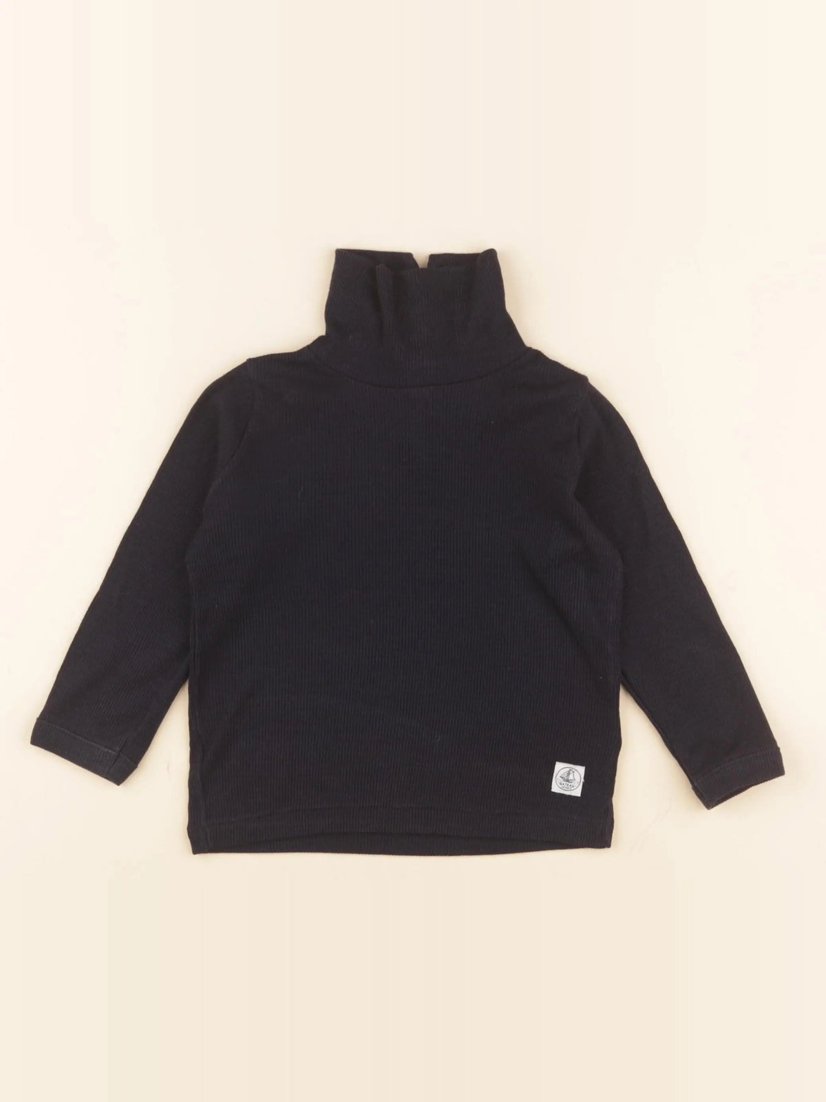 Petit Bateau - sous-pull bleu - 12 mois
