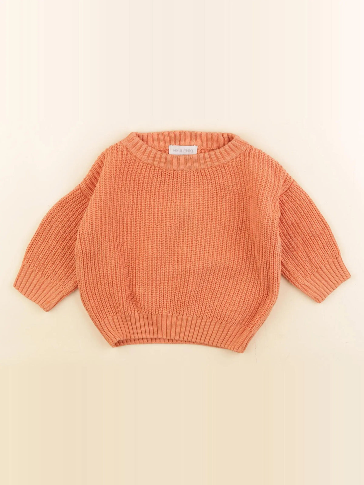 Hejlenki - pull orange - 0/10 mois