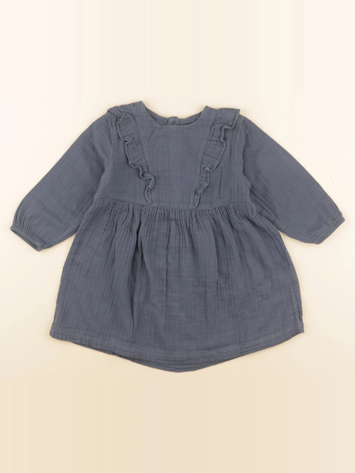 Petit Bateau - robe gris - 24 mois