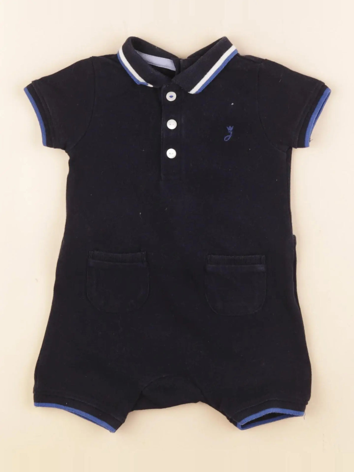 Jacadi - combinaison bleu - 6 mois