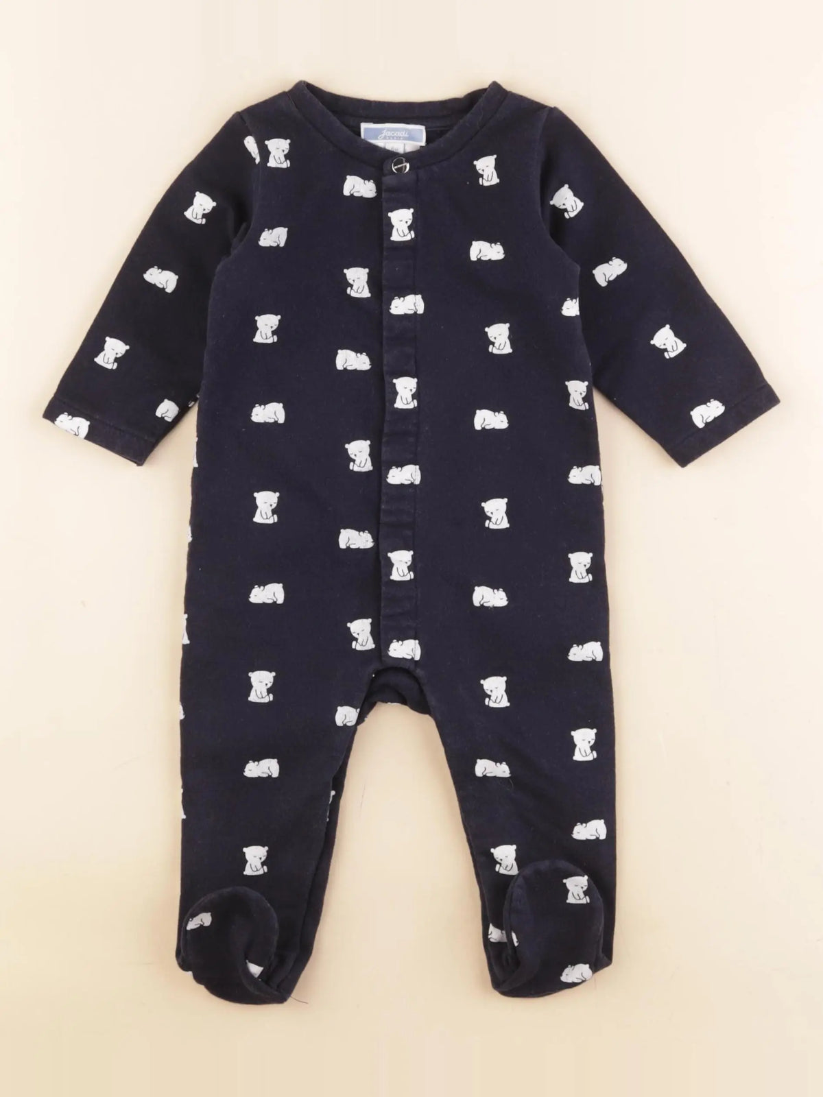 Jacadi - pyjama coton bleu - 6 mois
