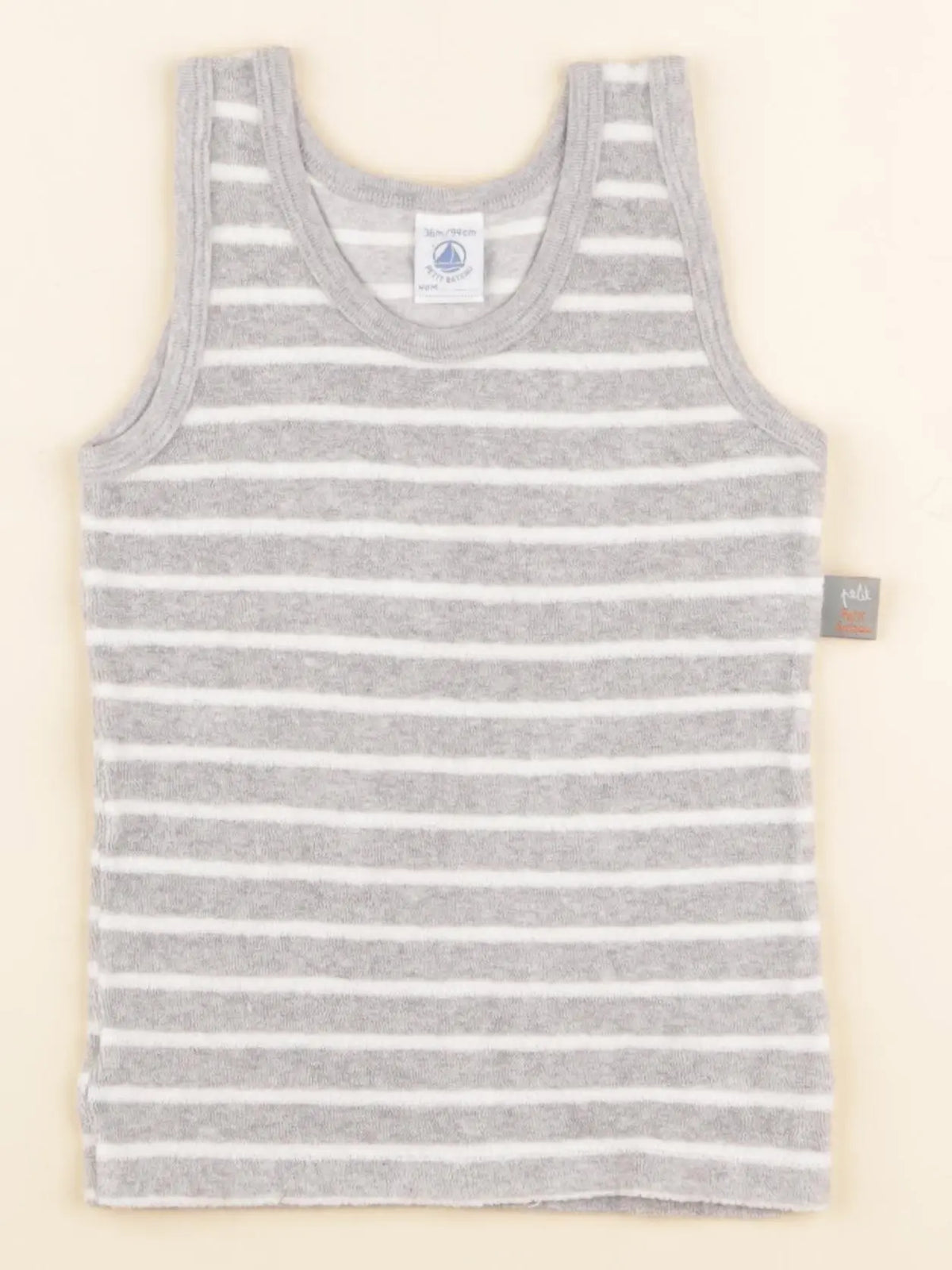 Petit Bateau - débardeur gris - 36 mois